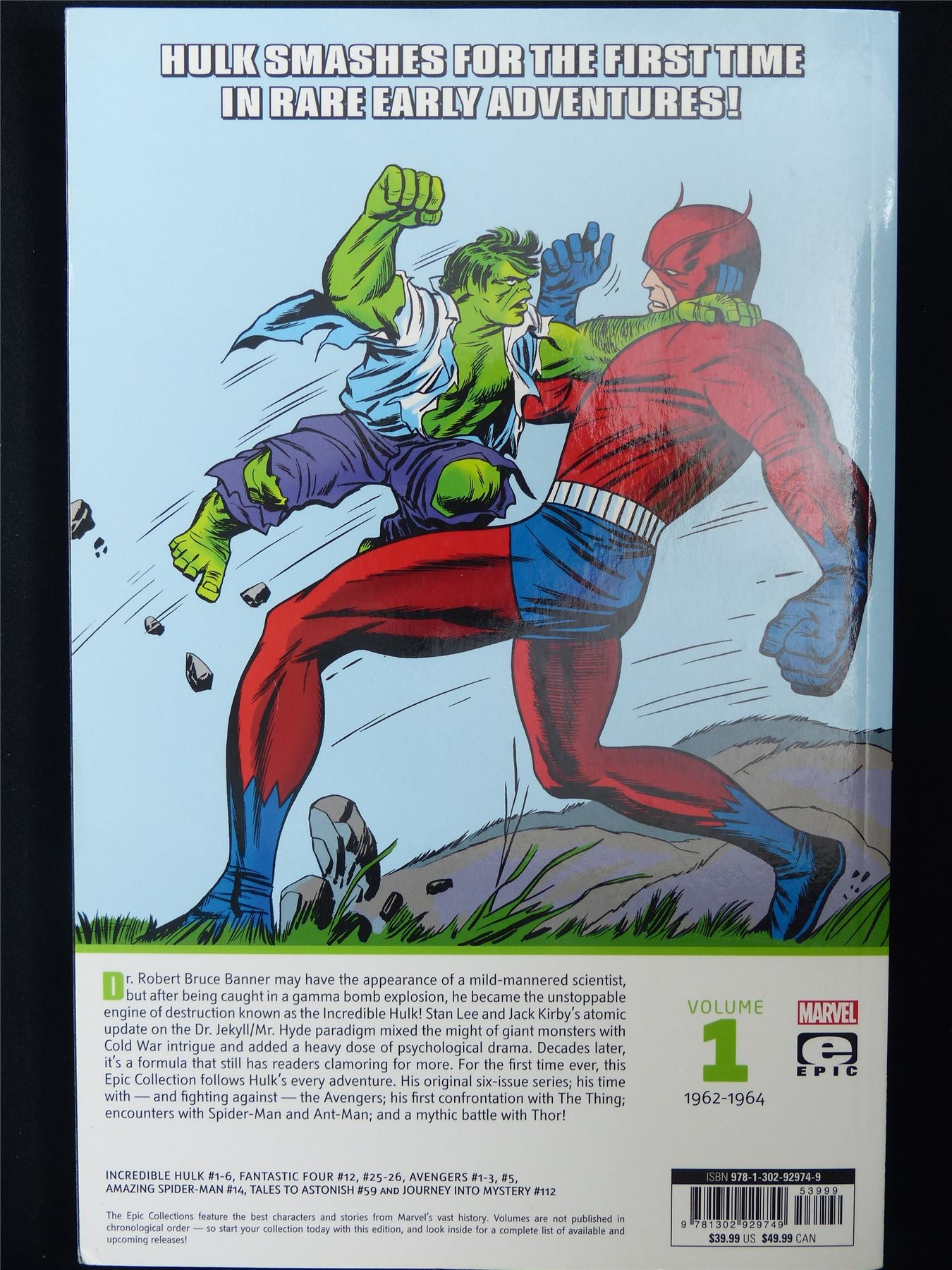 The Incredible HULK: Man or Monster? - Epic Collection Volume 1 - Marvel Graphic Softback #33X