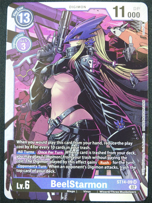 BeelStarmon ST14-09 SR alt art - Digimon Card #4D3
