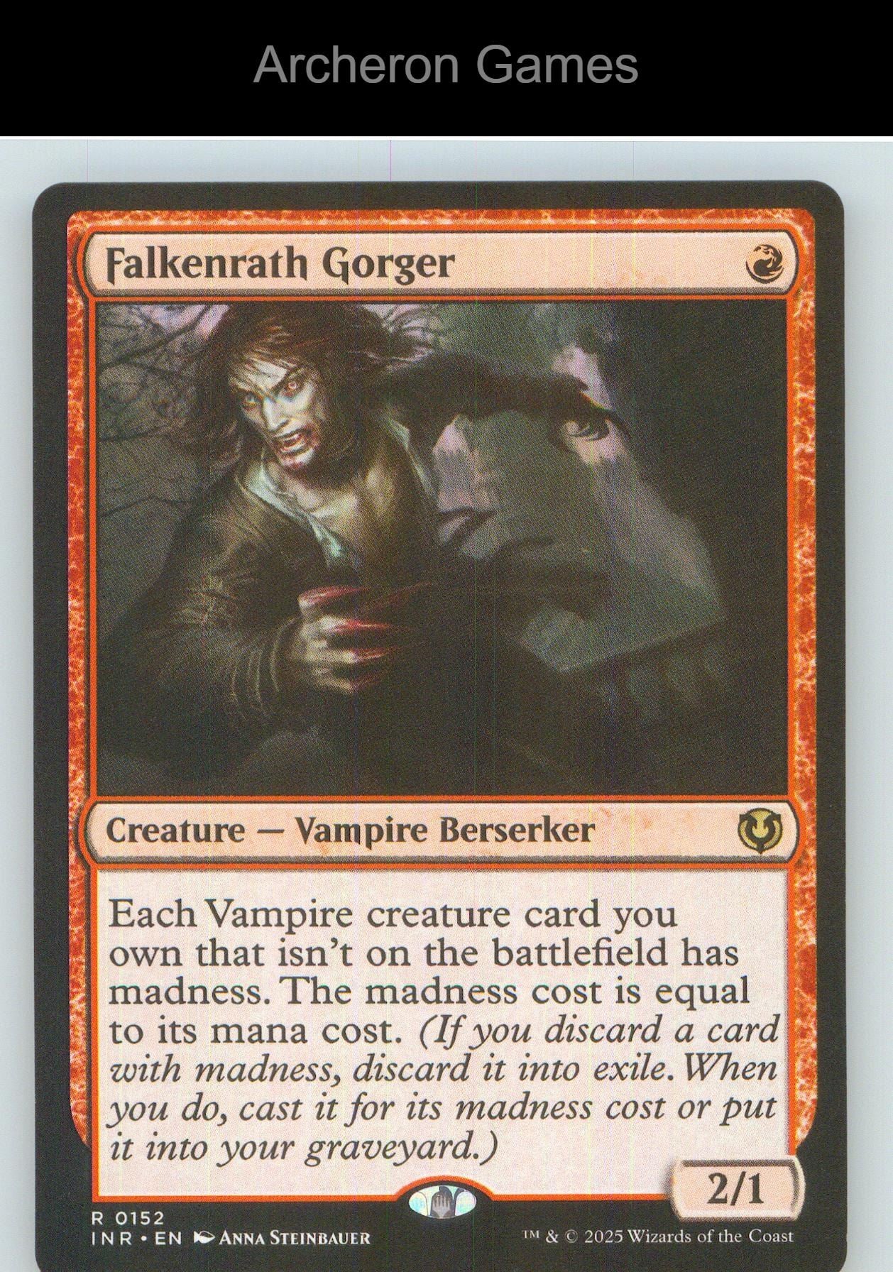 Falkenrath Gorger INR 152 R MTG Card NM/EX+