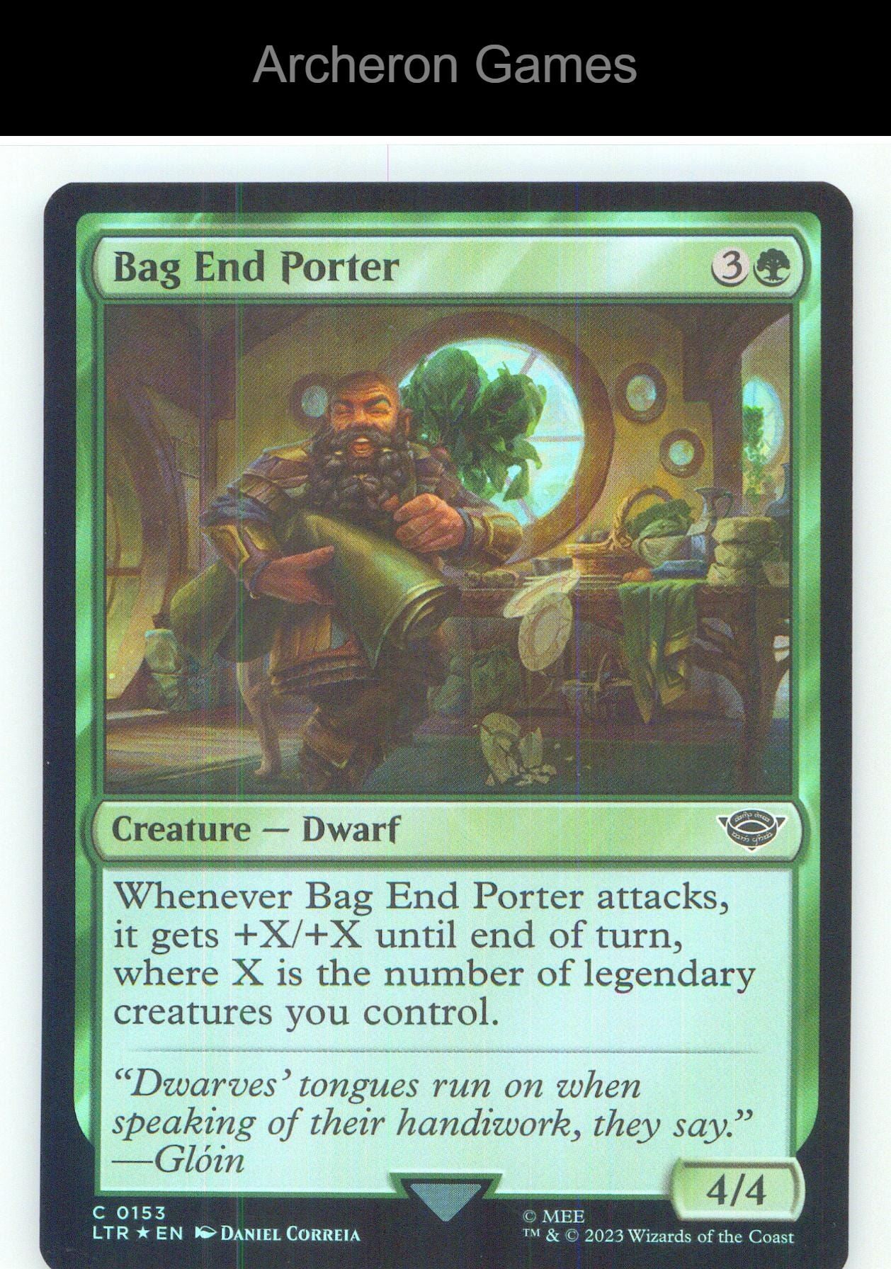 Bag End Porter LTR 153 C MTG Card NM/EX+ Foil