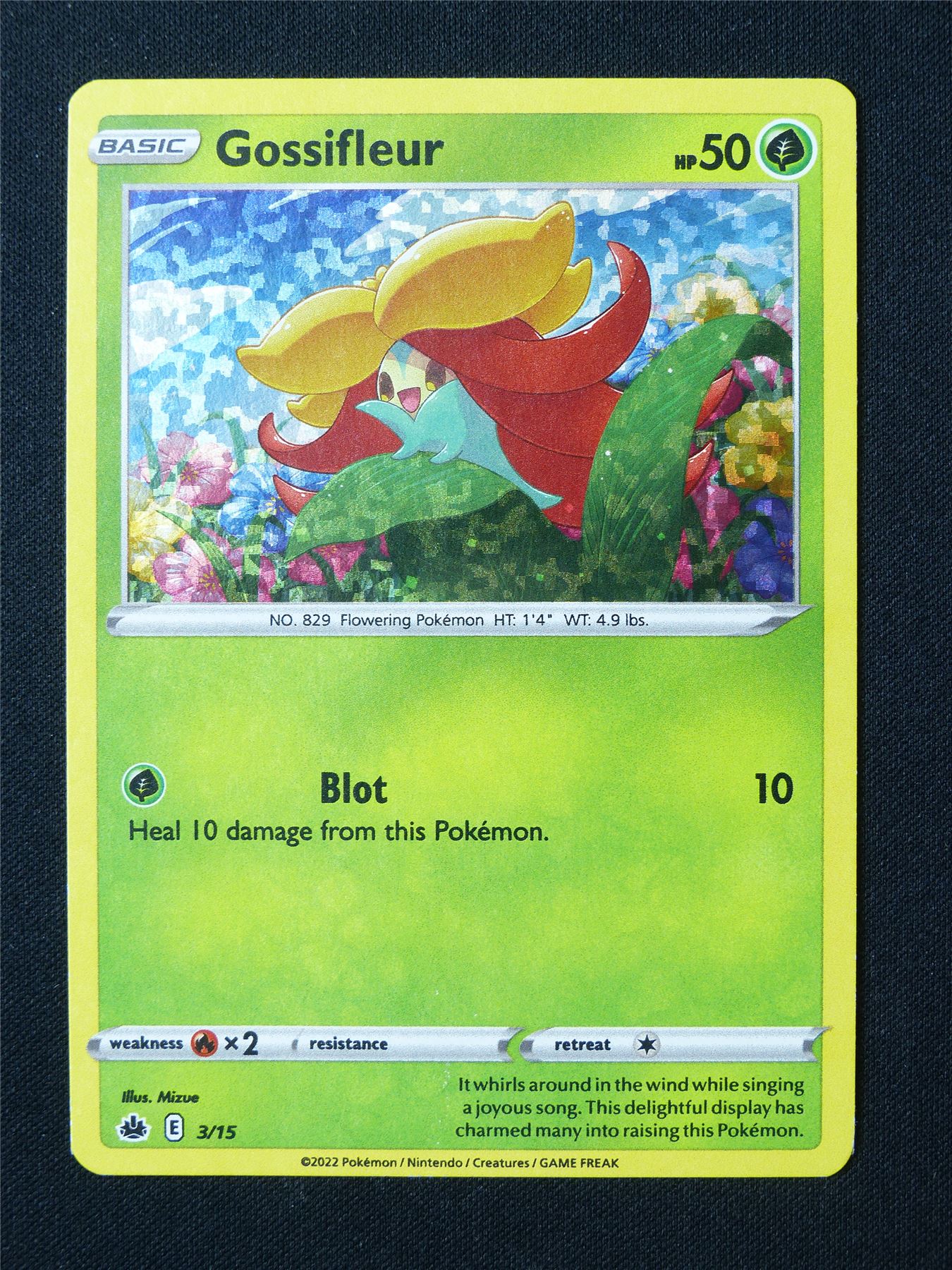 gossifleur pokemon card holographic Gossifleur 3/15 Holo