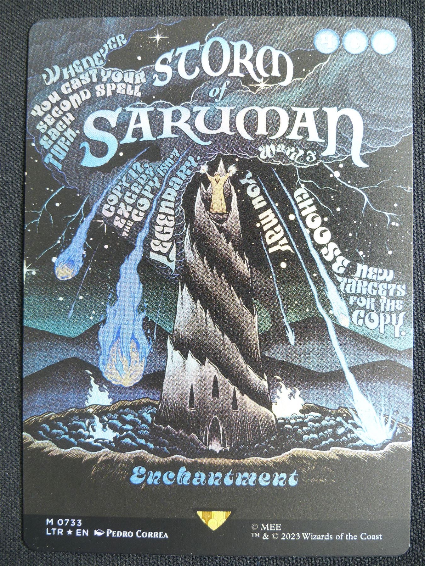 Storm of Saruman Borderless Foil - LTR - Mtg Card #3I4