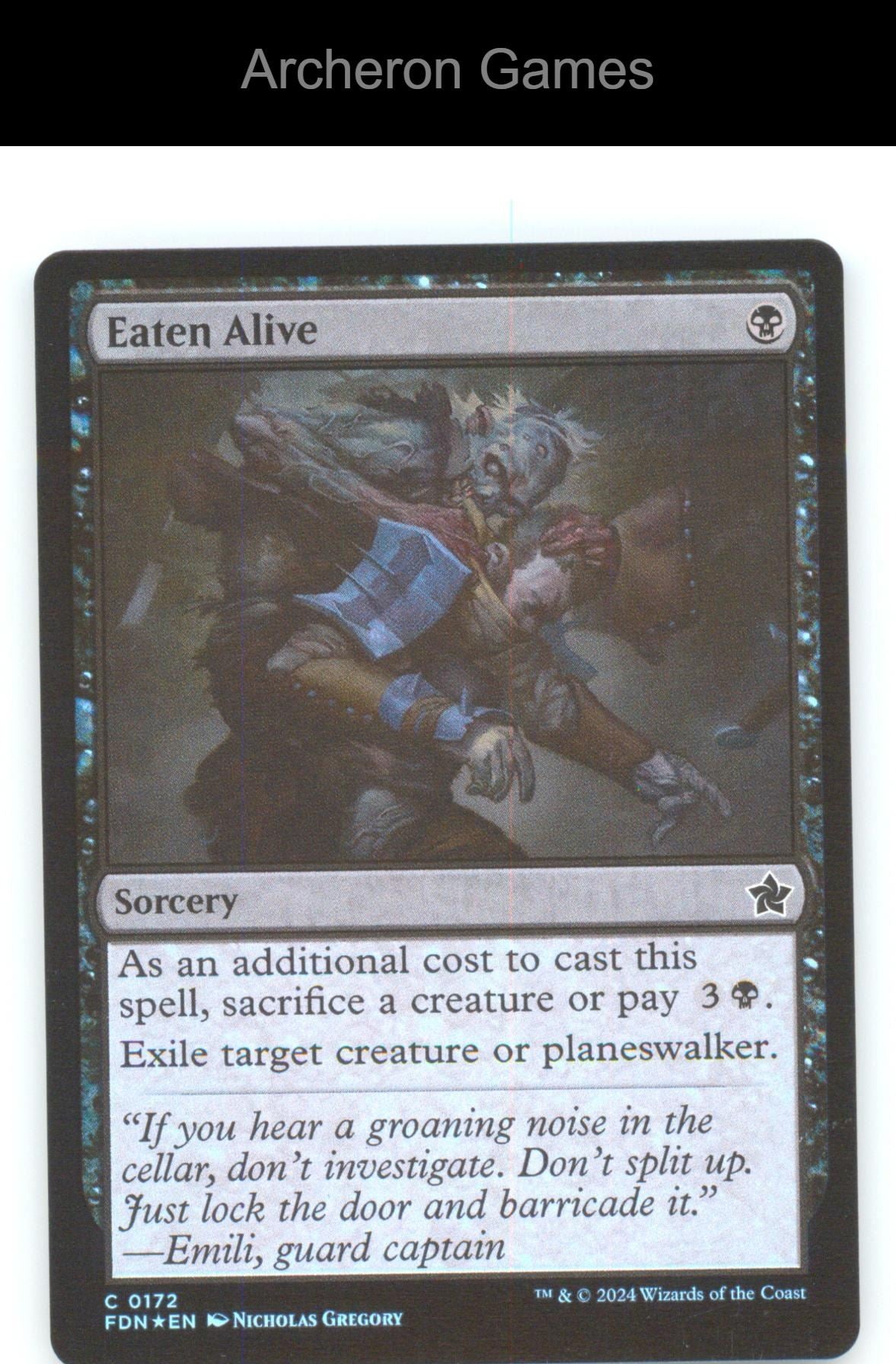 Eaten Alive FDN 172 C MTG Card Foundations Foil