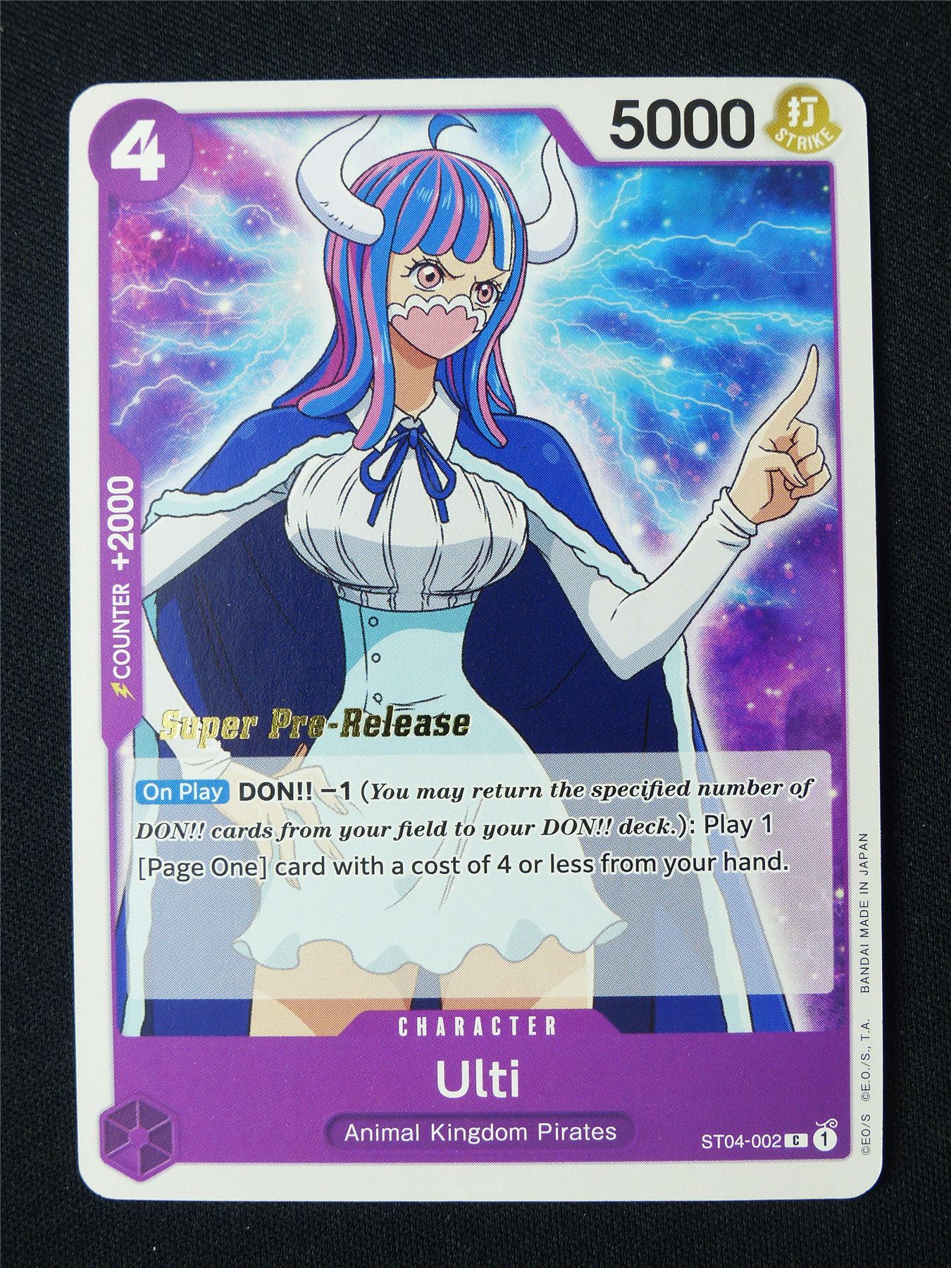 ulti one piece card game The Best Blue Cards In OP-05: Awakening Of The New Era Protect your prized One Piece TCG cards with our Official Sleeves 7 featuring Ulti Ulti ST04-002 Super Pre-Release Promo
