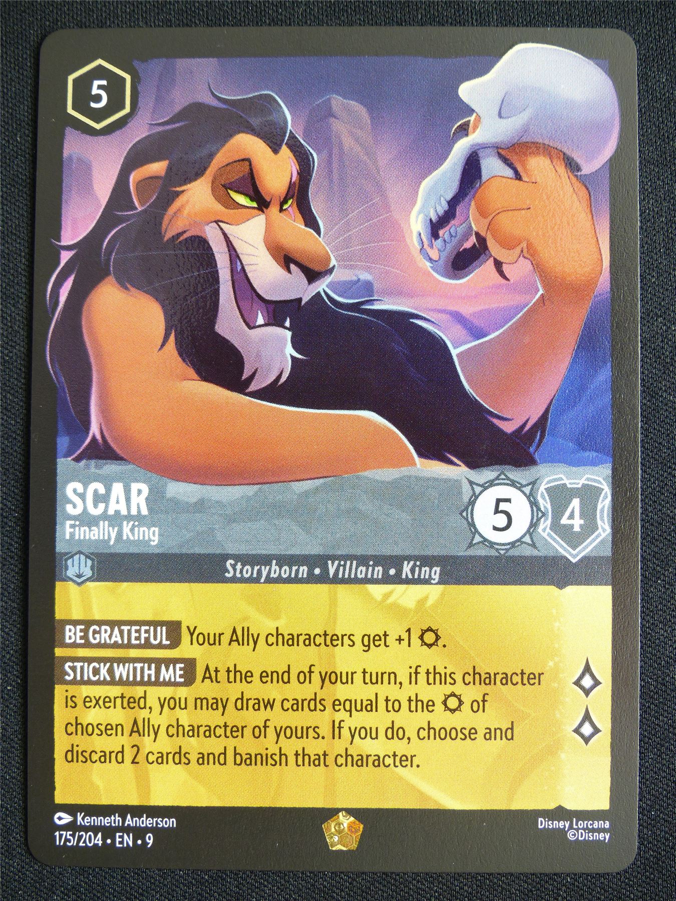 Scar Finally King 175/204 - Lorcana Card #4ZF