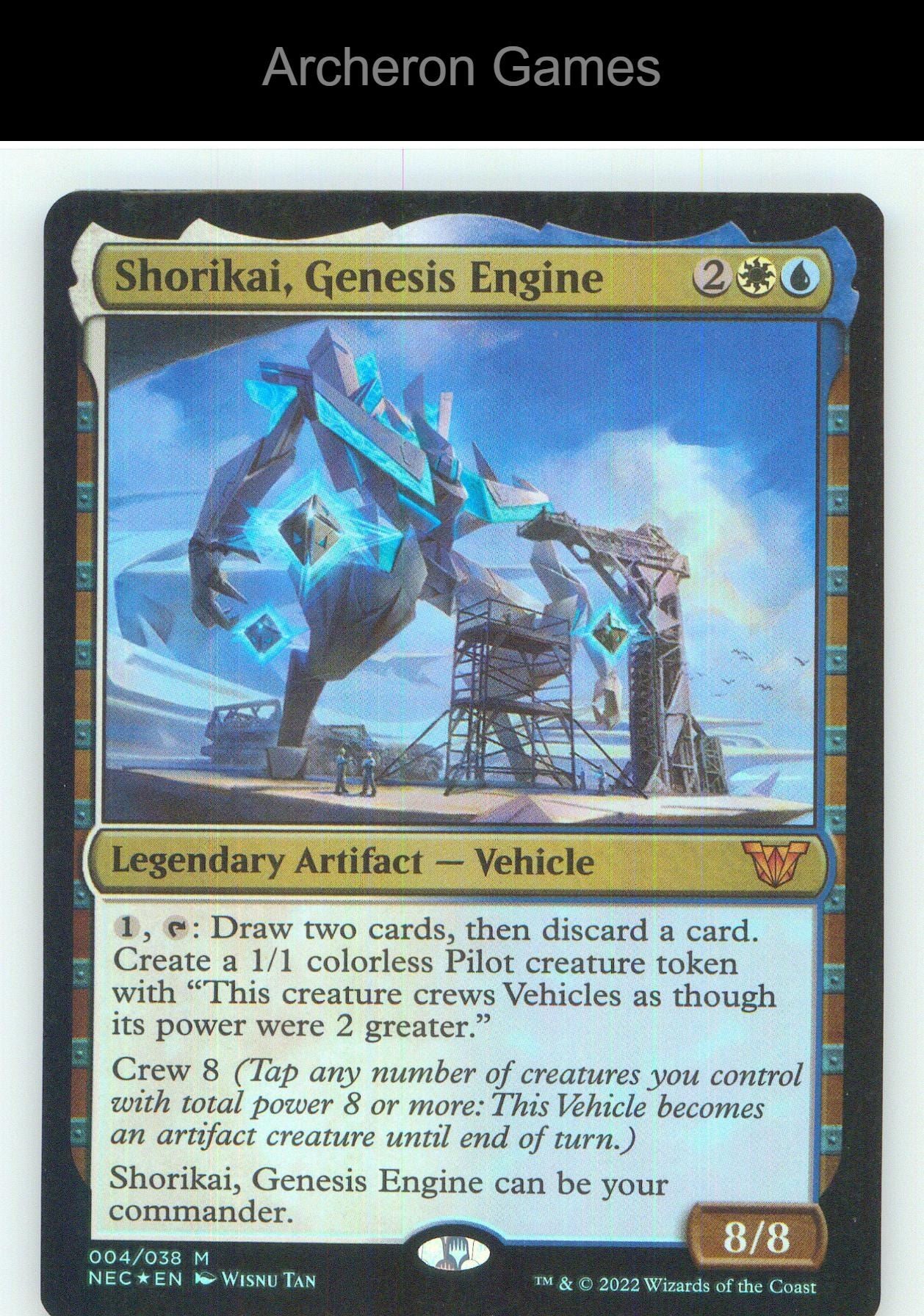 Shorikai, Genesis Engine NEC 4 Mythic MTG Card NM/EX+ Foil