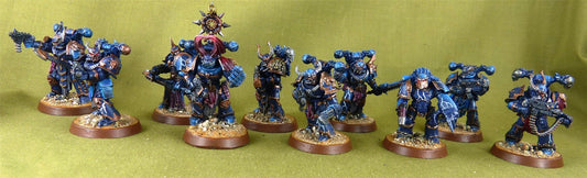 Chaos Space Marines - Night Lords - painted - Warhammer AoS 40k #9Y