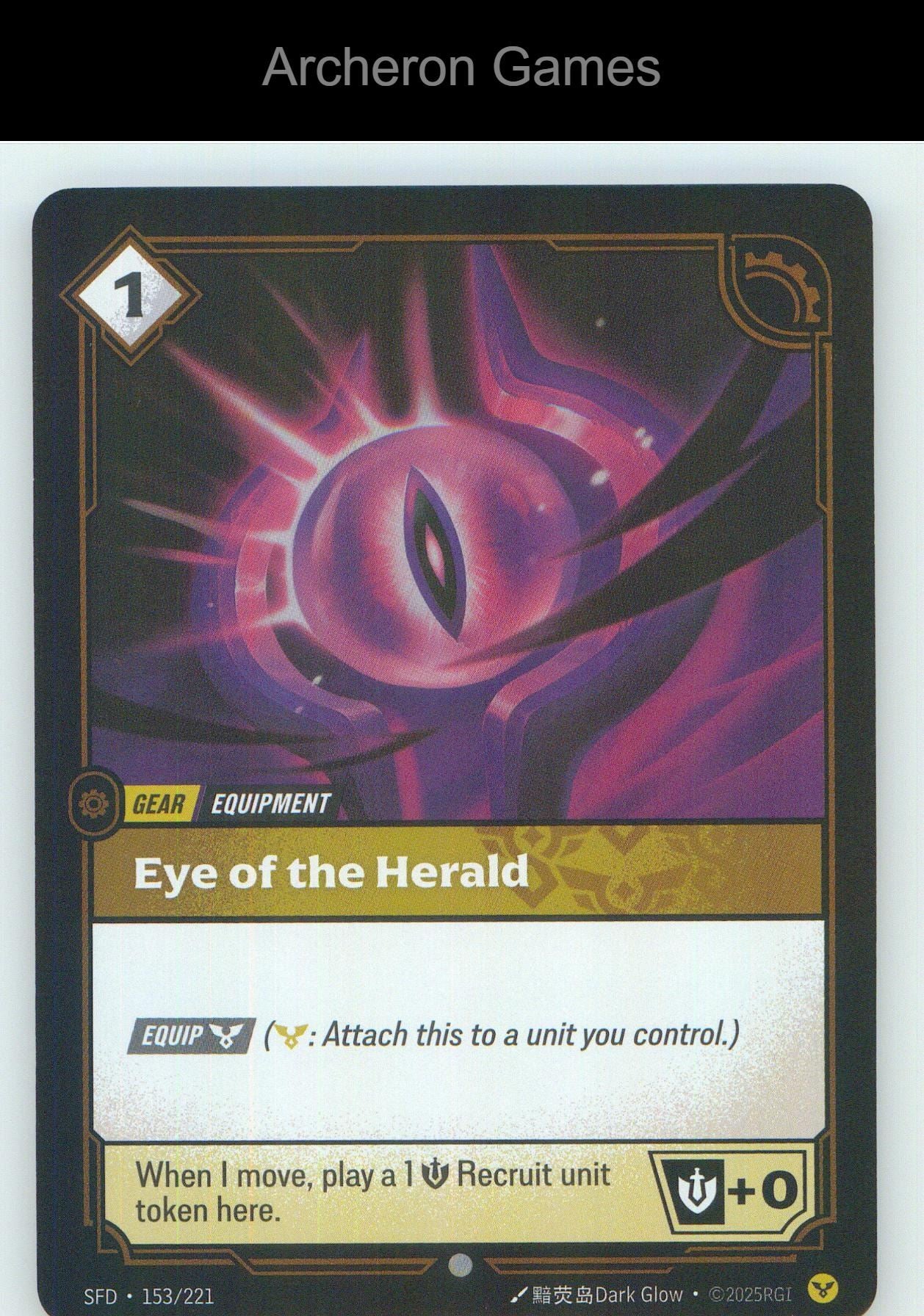 Eye of the Herald SFD 153/221 C Spiritforged Riftbound Card