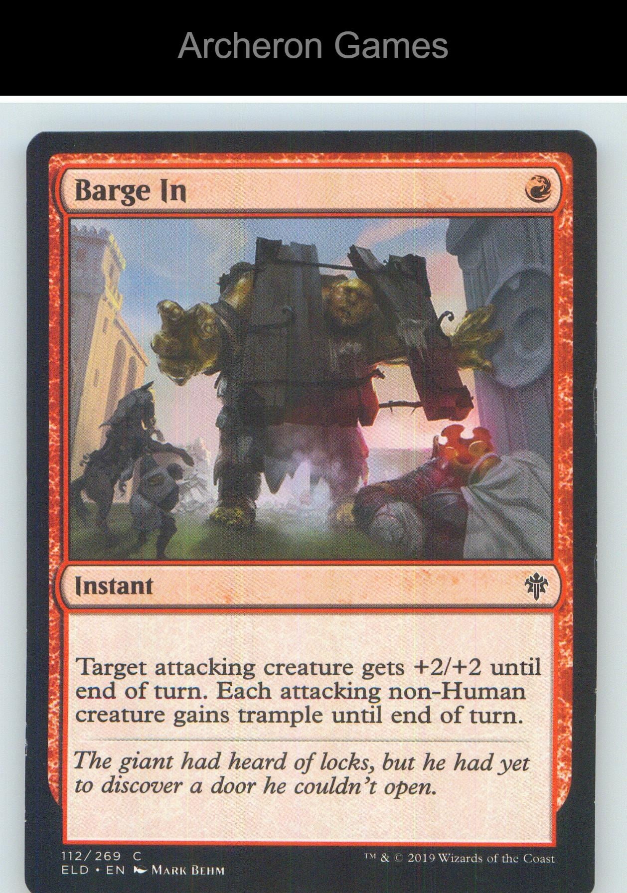 Barge In ELD 112 C MTG Card NM/EX+