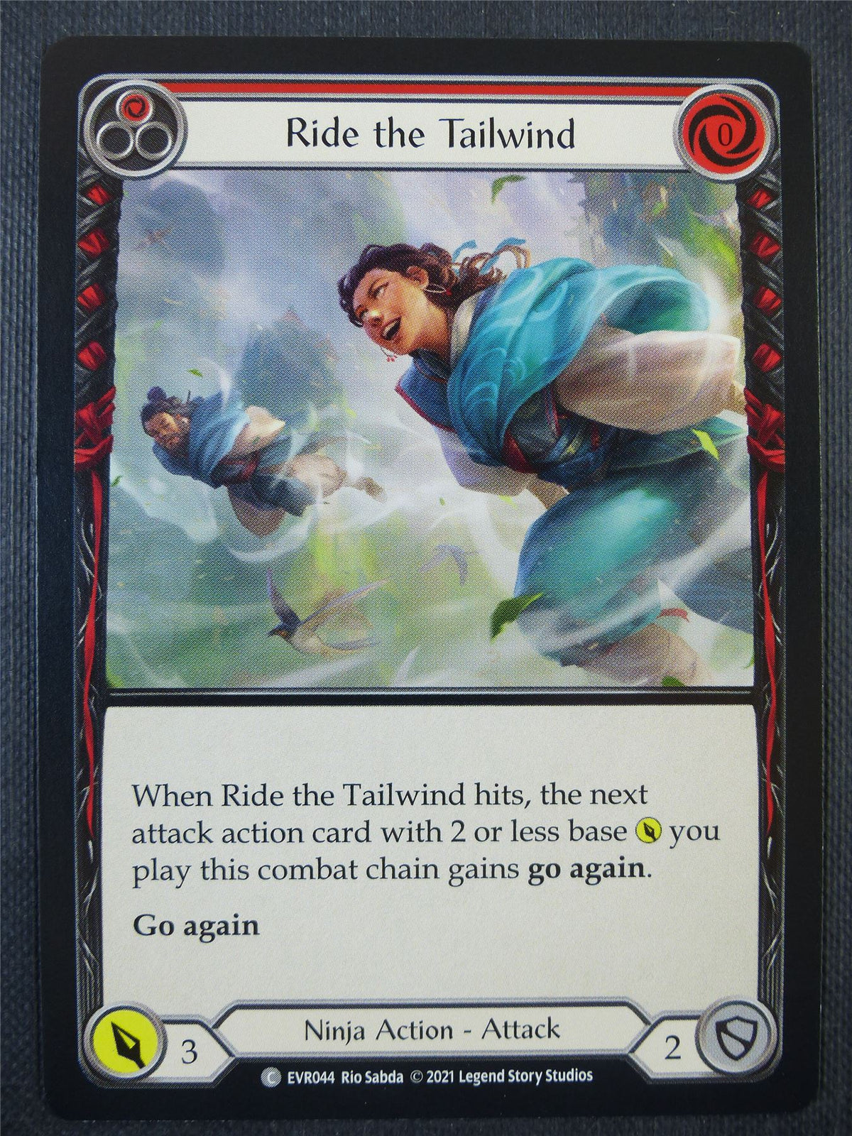 Ride the Tailwind Red - 1st ed Everfest - Flesh & Blood Card #6DV