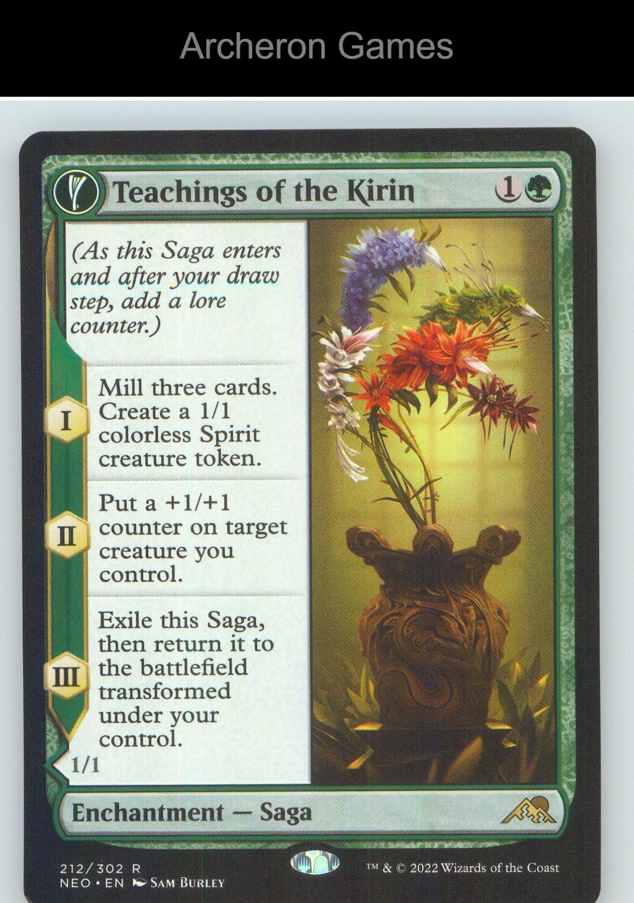 Teachings of the Kirin NEO 212 R MTG Card NM/EX+