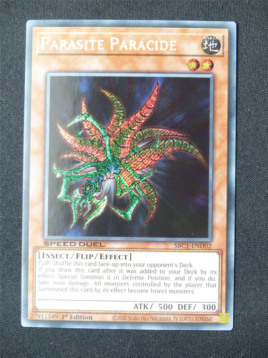 Parasite Paracide SBC1 Secret Rare - 1st ed Yugioh Card #55F