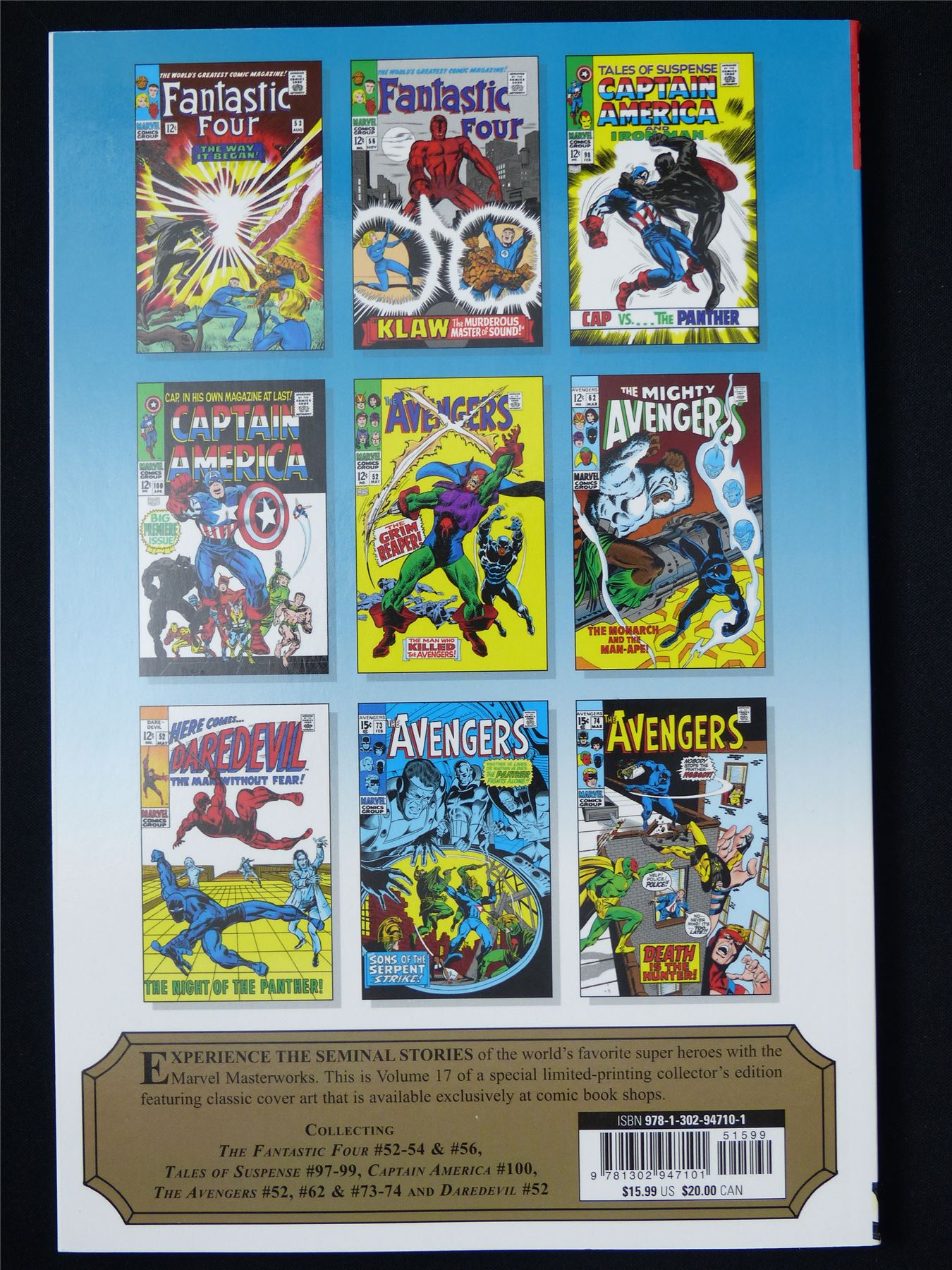 Mighty Marvel Masterworks: The Black Panther volume 1 - Marvel Graphic Softback #QB