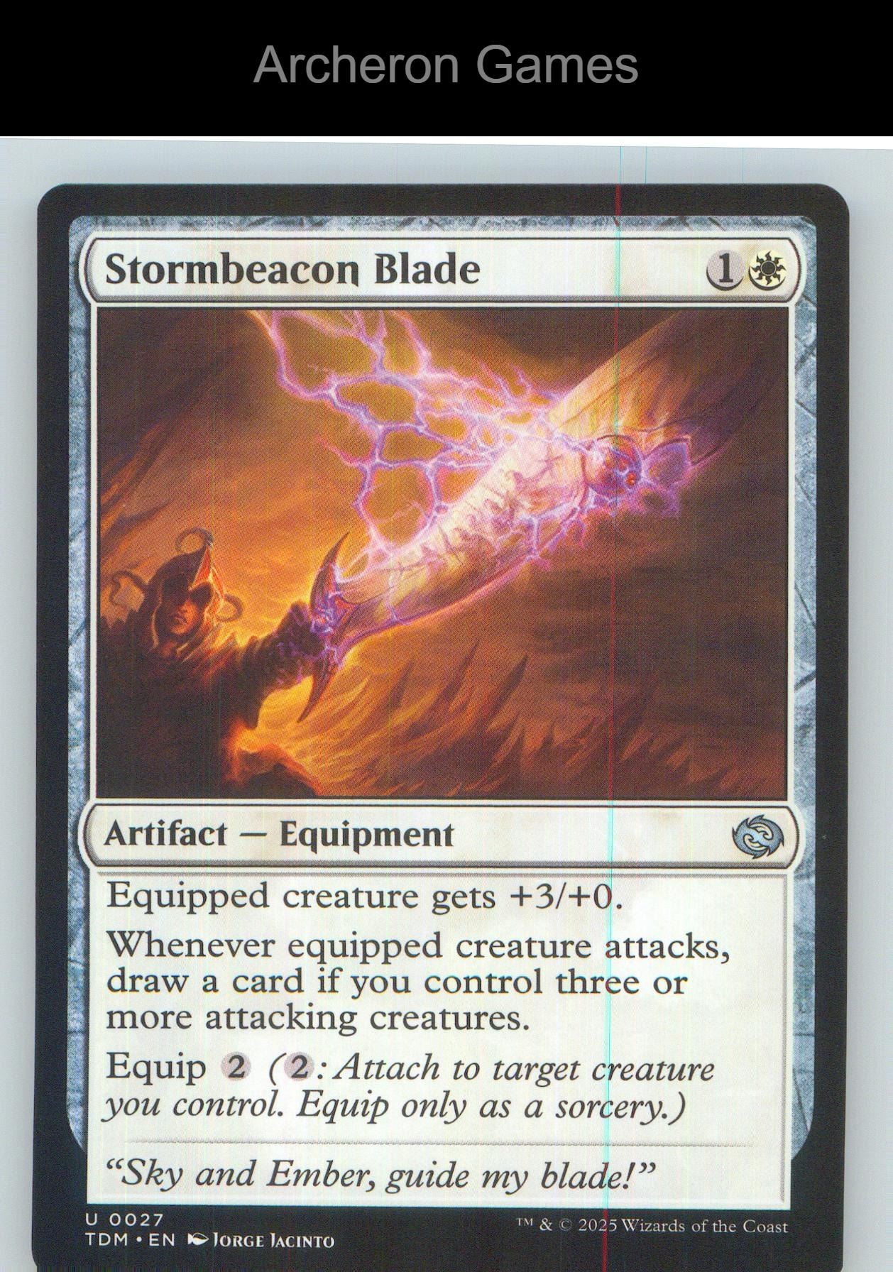 Stormbeacon Blade TDM 27 UC MTG Card NM/EX+