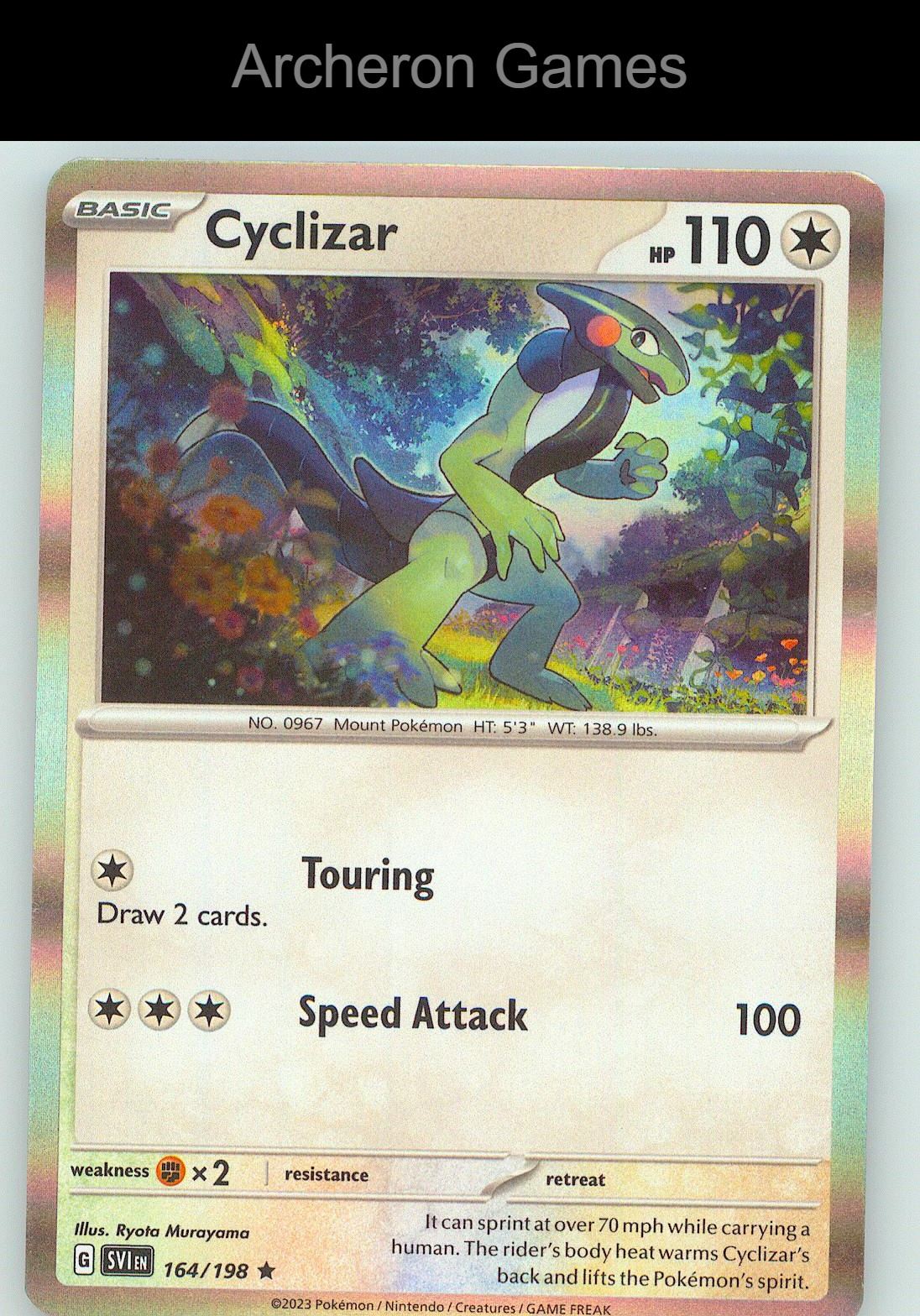 Pokemon Card Cyclizar PR 164/198 P Deck Exclusives