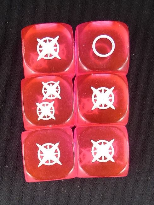 Pink Dice - Power Rangers Heros of the Grid - Board Game #2EF