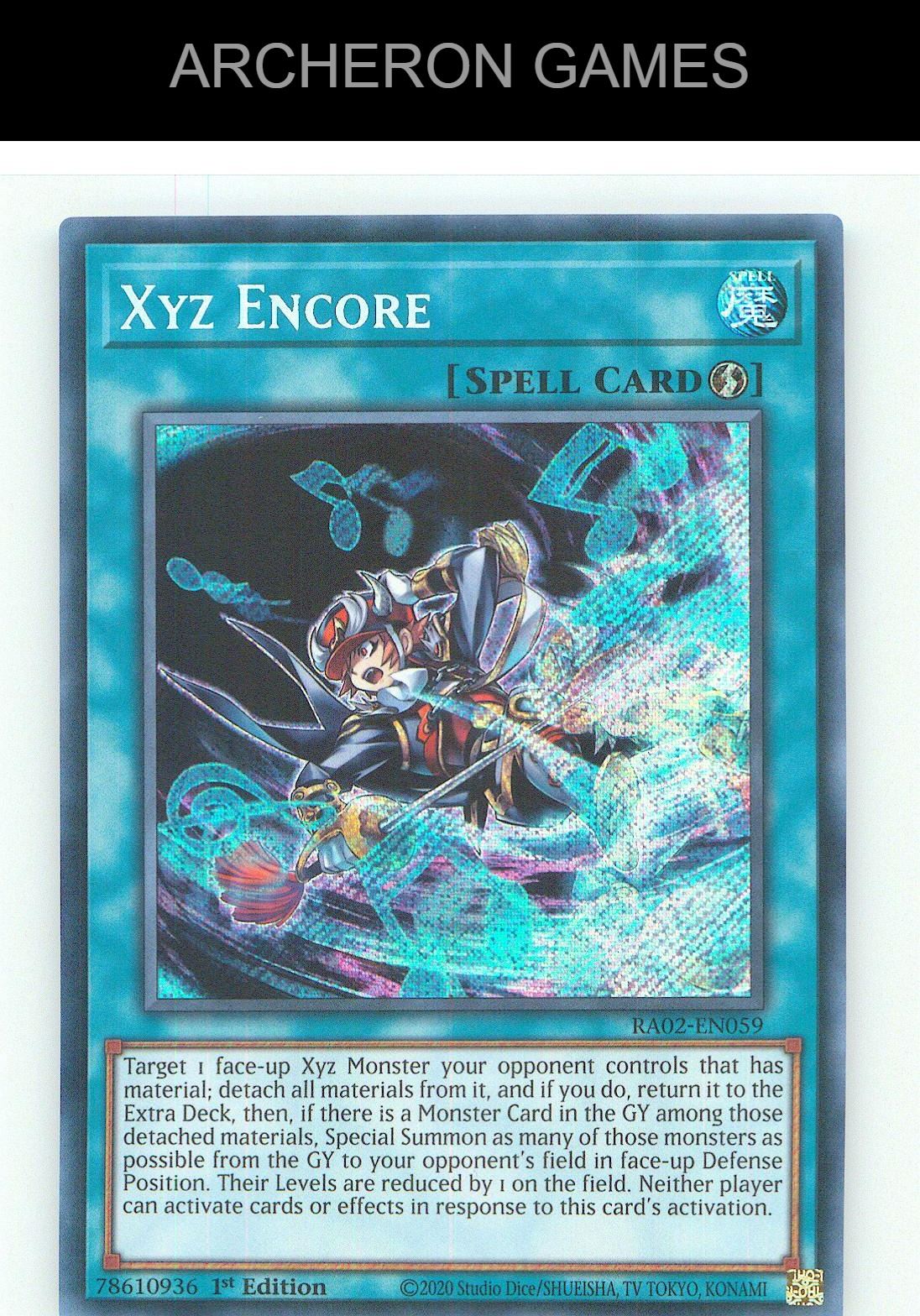 Xyz Encore (Secret Rare) SEC YUGIOH Card 1st Edition