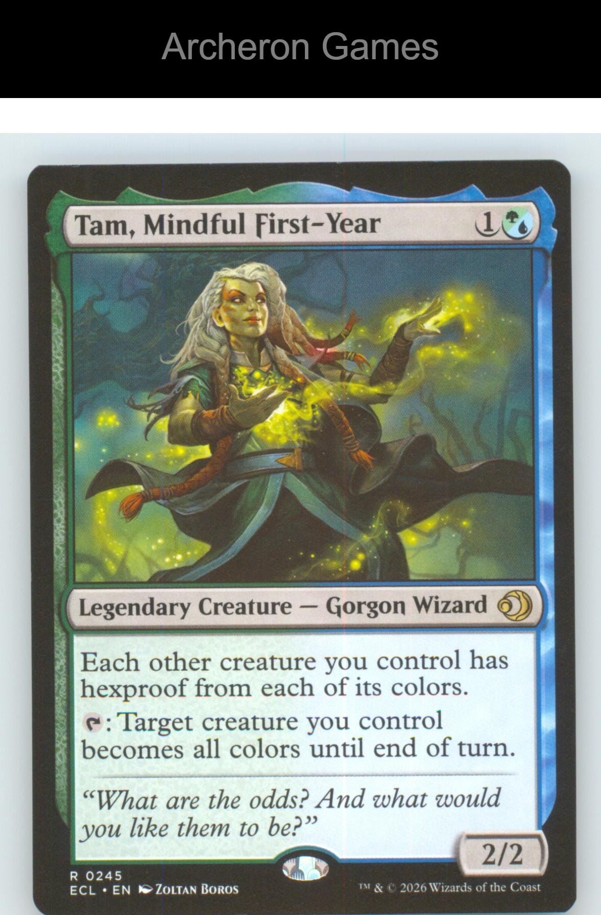 Tam, Mindful First-Year ECL 245 R MTG Card NM/EX+
