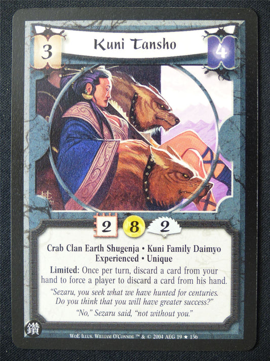Kuni Tansho - WoE - Legend of the Five Rings L5R Card #UG