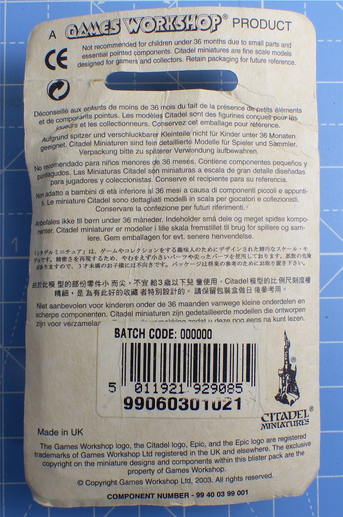 Thunderhawk Gunship Blister Classic Metal - Warhammer Epic #VC