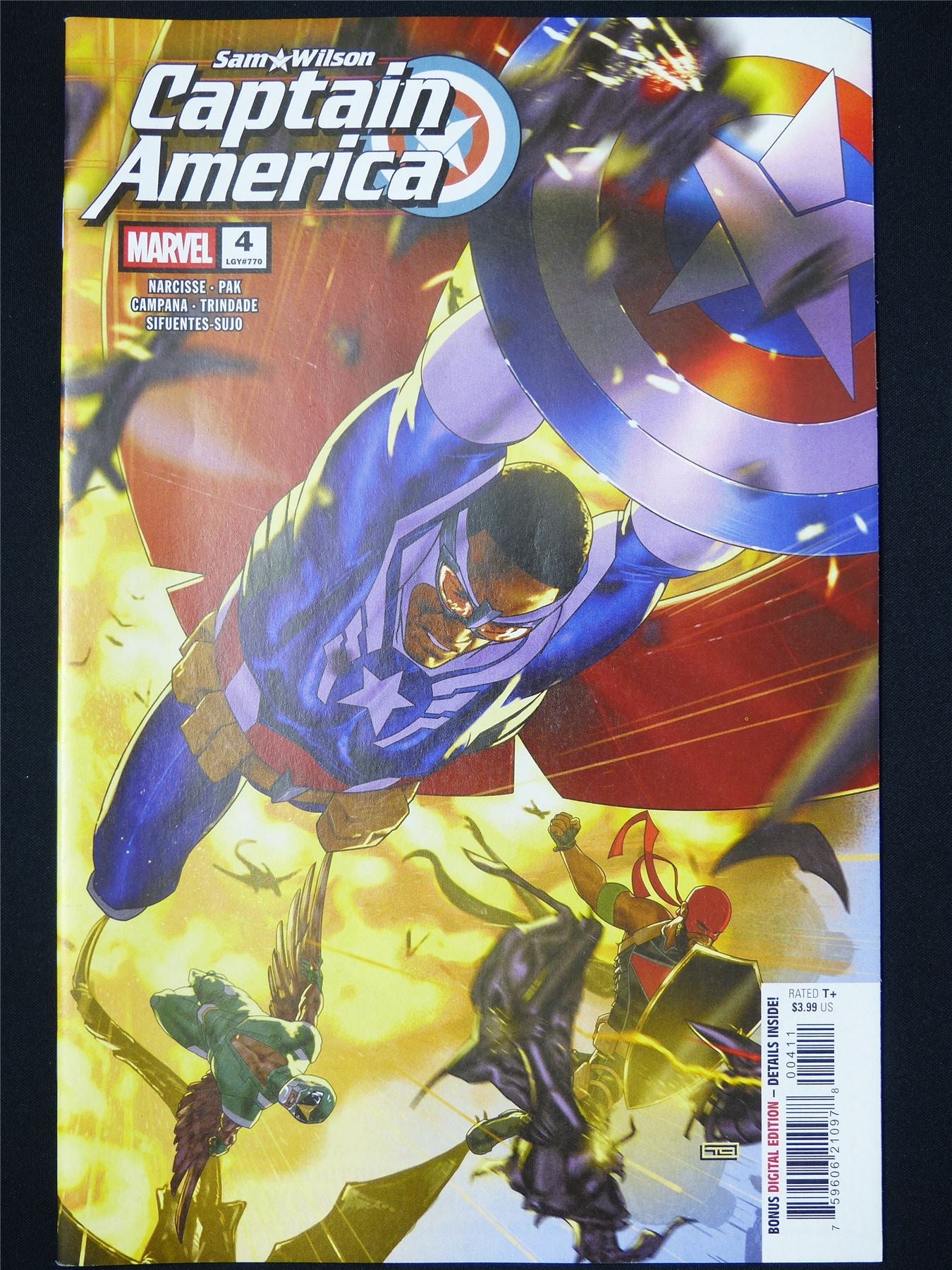 Sam Wilson: CAPTAIN America #4 - Marvel Comic #LV