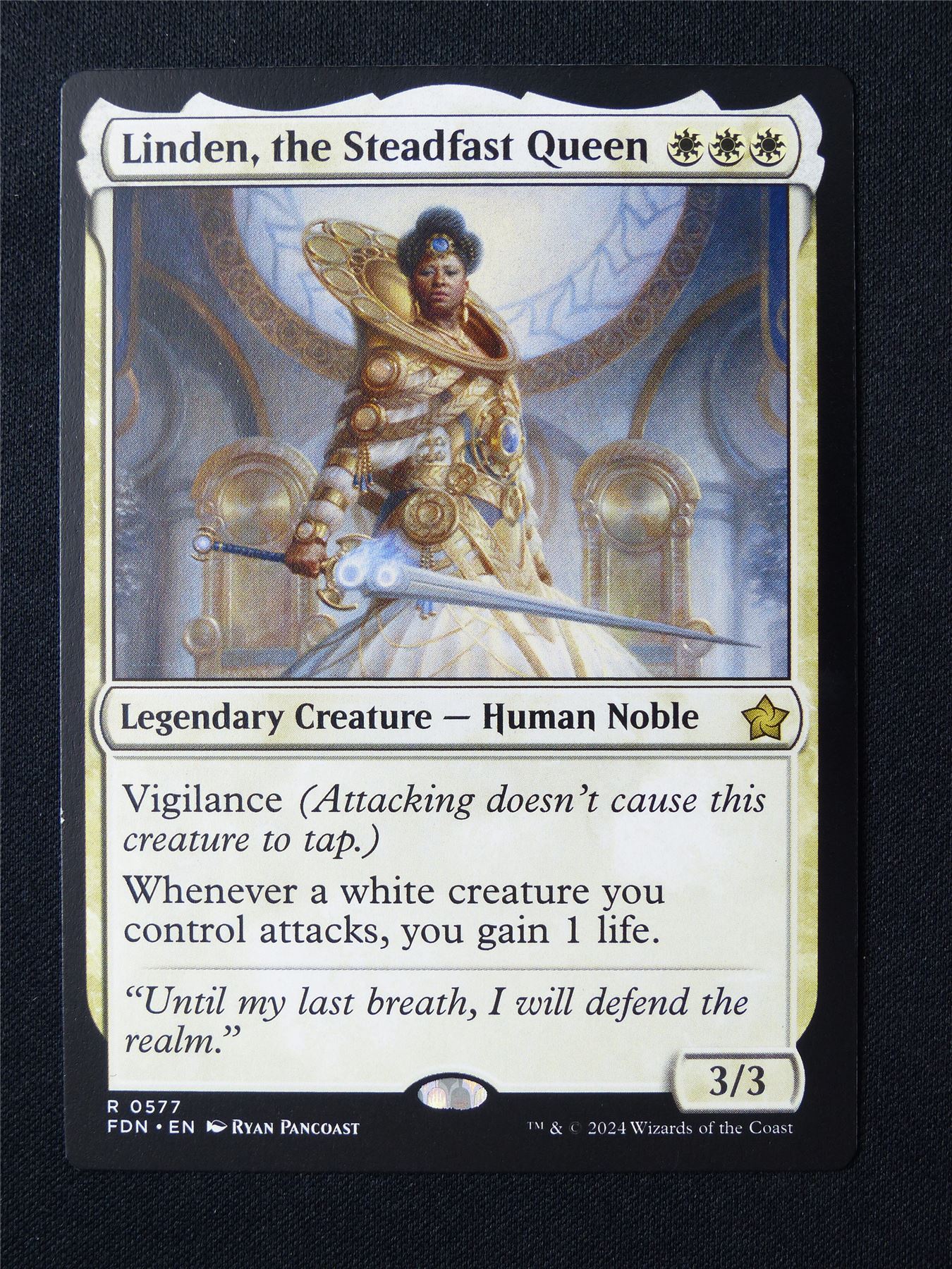 Linden the Steadfast Queen - FDN - Mtg Card #5AF