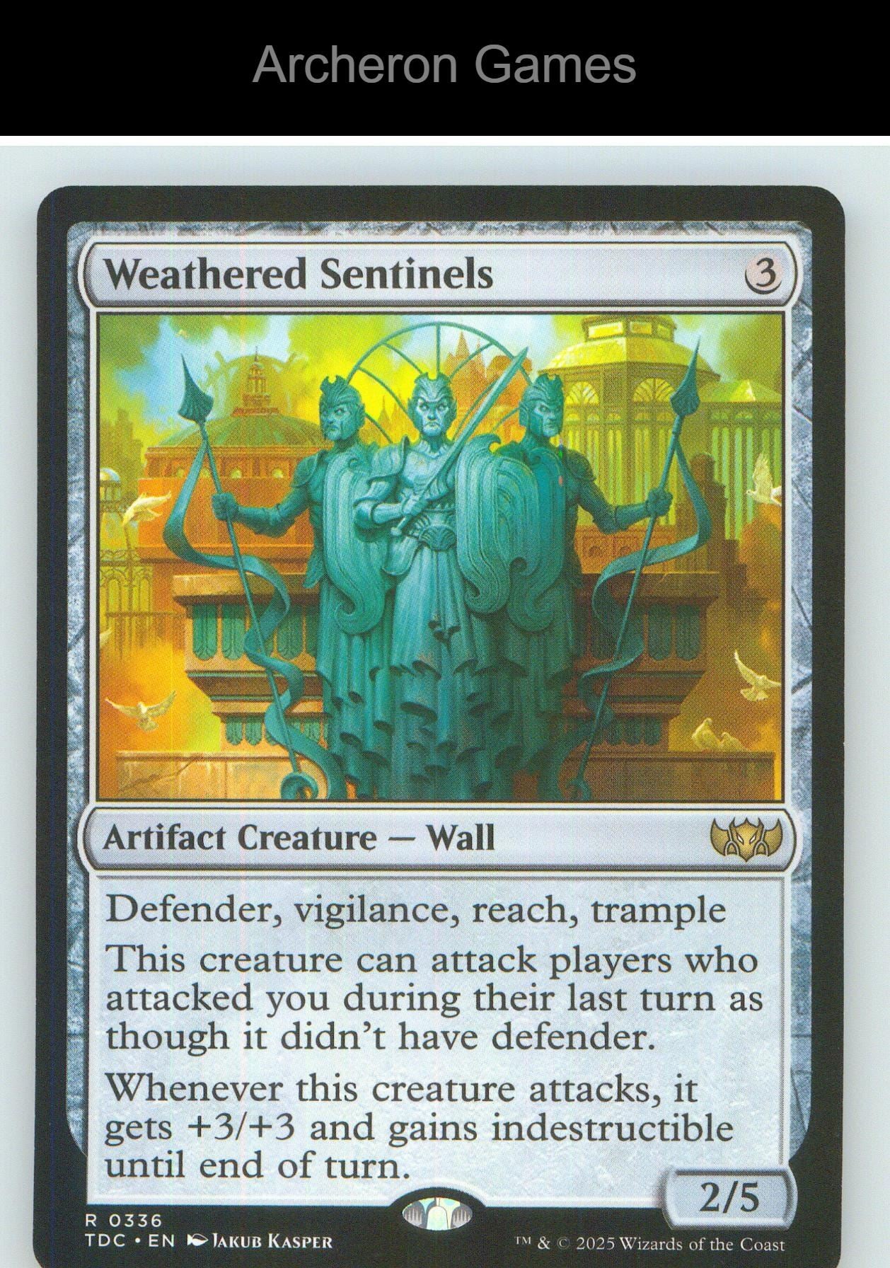 Weathered Sentinels TDC 336 R MTG Card NM/EX+