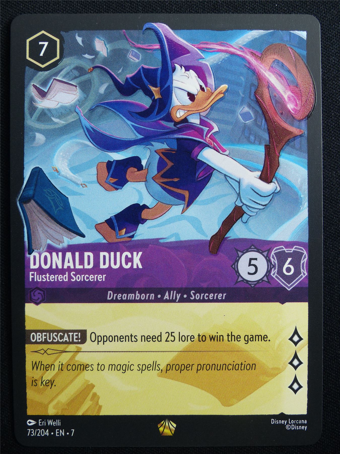 Donald Duck Flustered Sorcerer 73/204 - Lorcana Card #30U