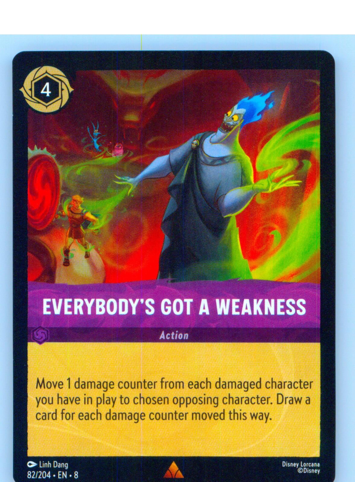 Everybody's Got A Weakness 82/204 Rare Reign of Jafar Lorcana Near Mint