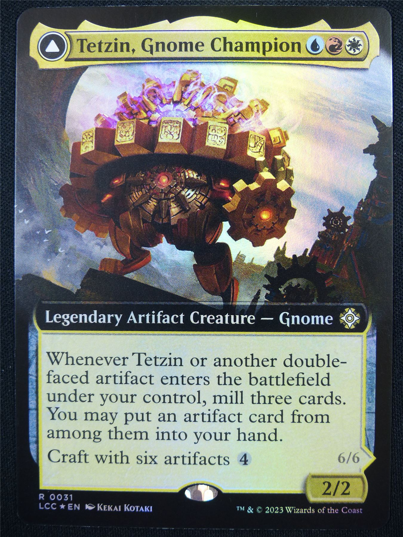 gnome cards mtg Tetzin Gnome Champion Extended Foil - LCC