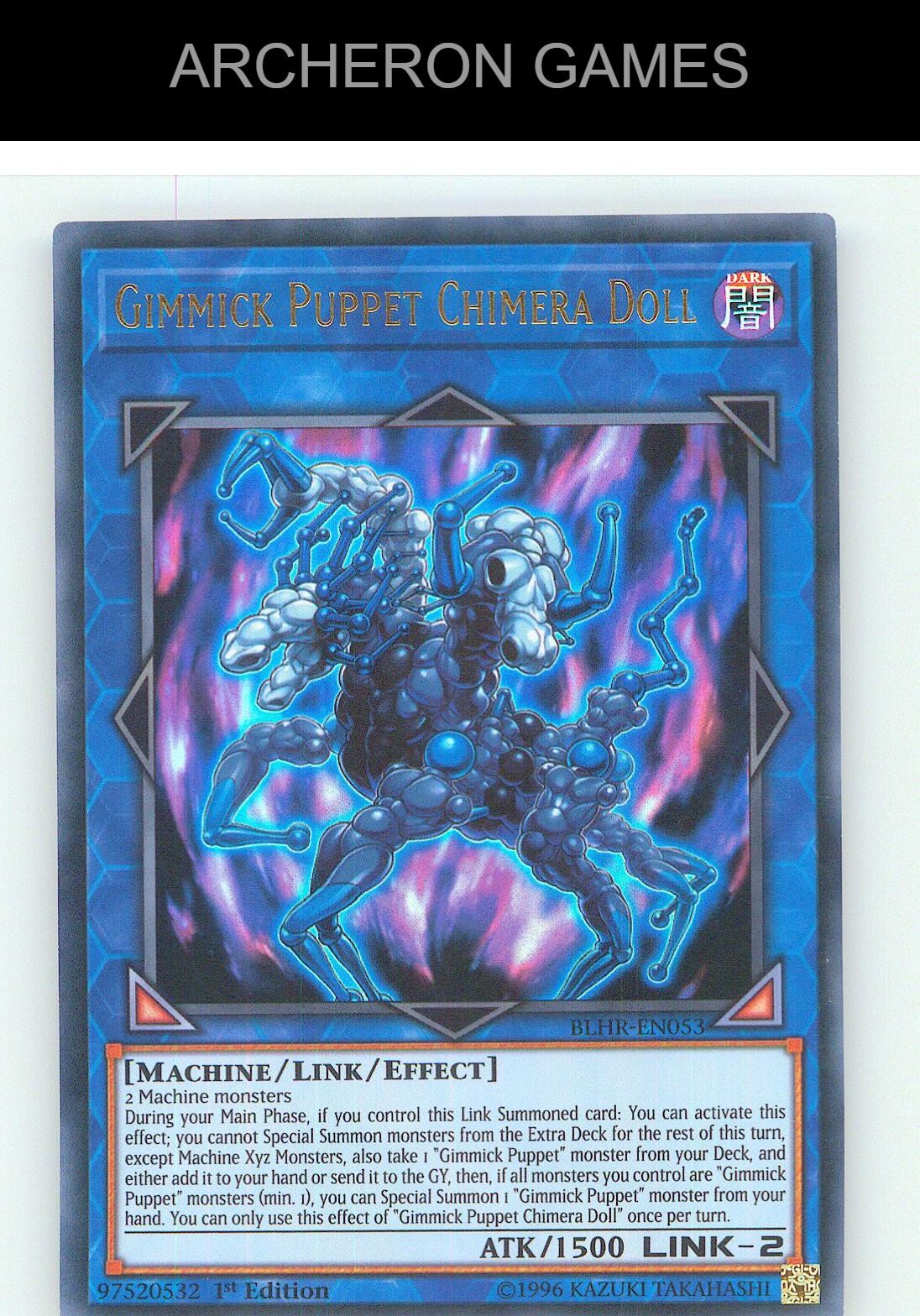 Gimmick Puppet Chimera Doll Ultra Rare YUGIOH Card 1st Edition