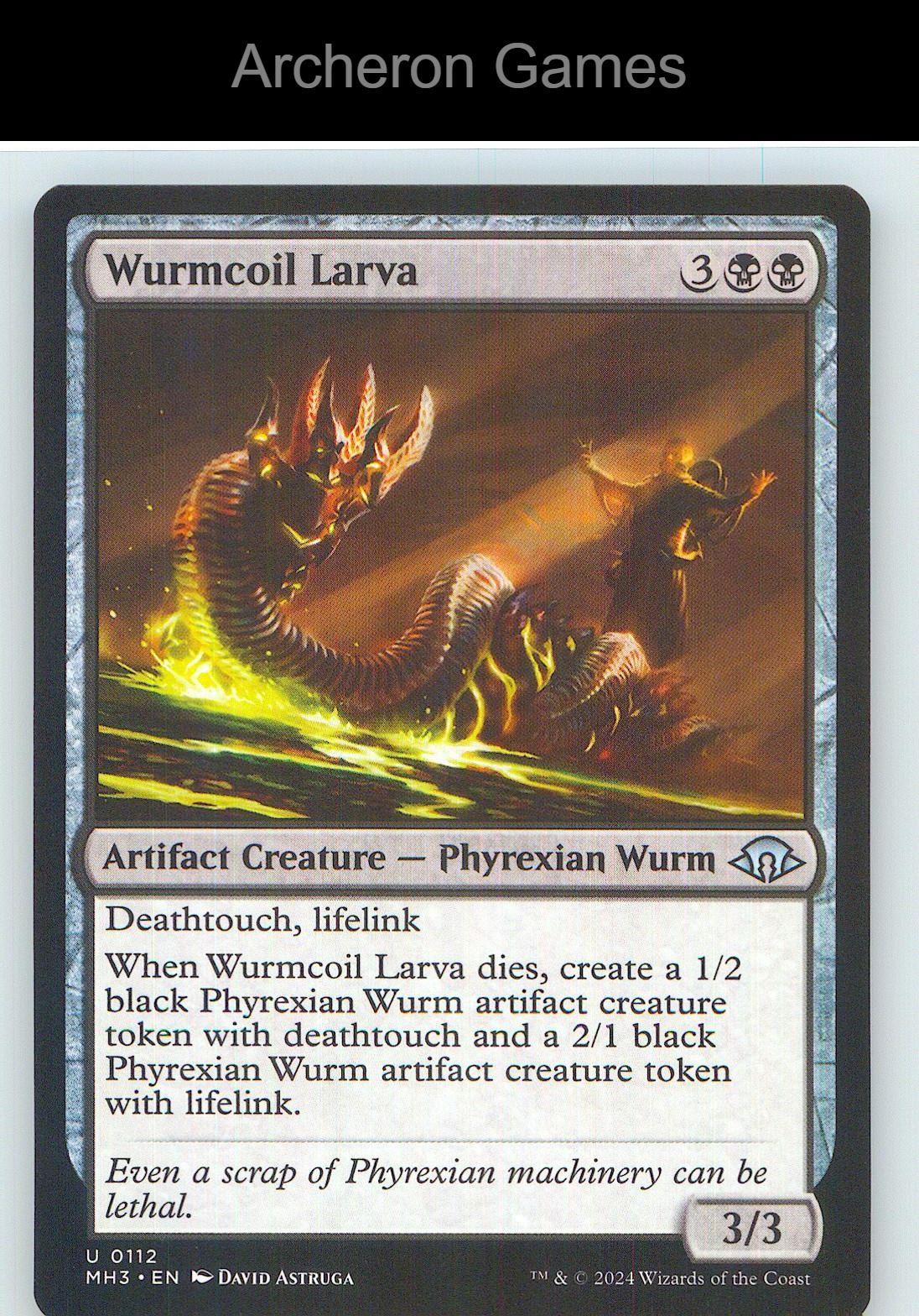 Wurmcoil Larva MH3 112 UC MTG Card NM/EX+