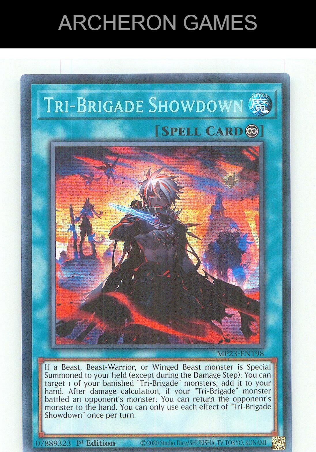 Tri-Brigade Showdown Prismatic Secret Rare YUGIOH Card 1st Edition