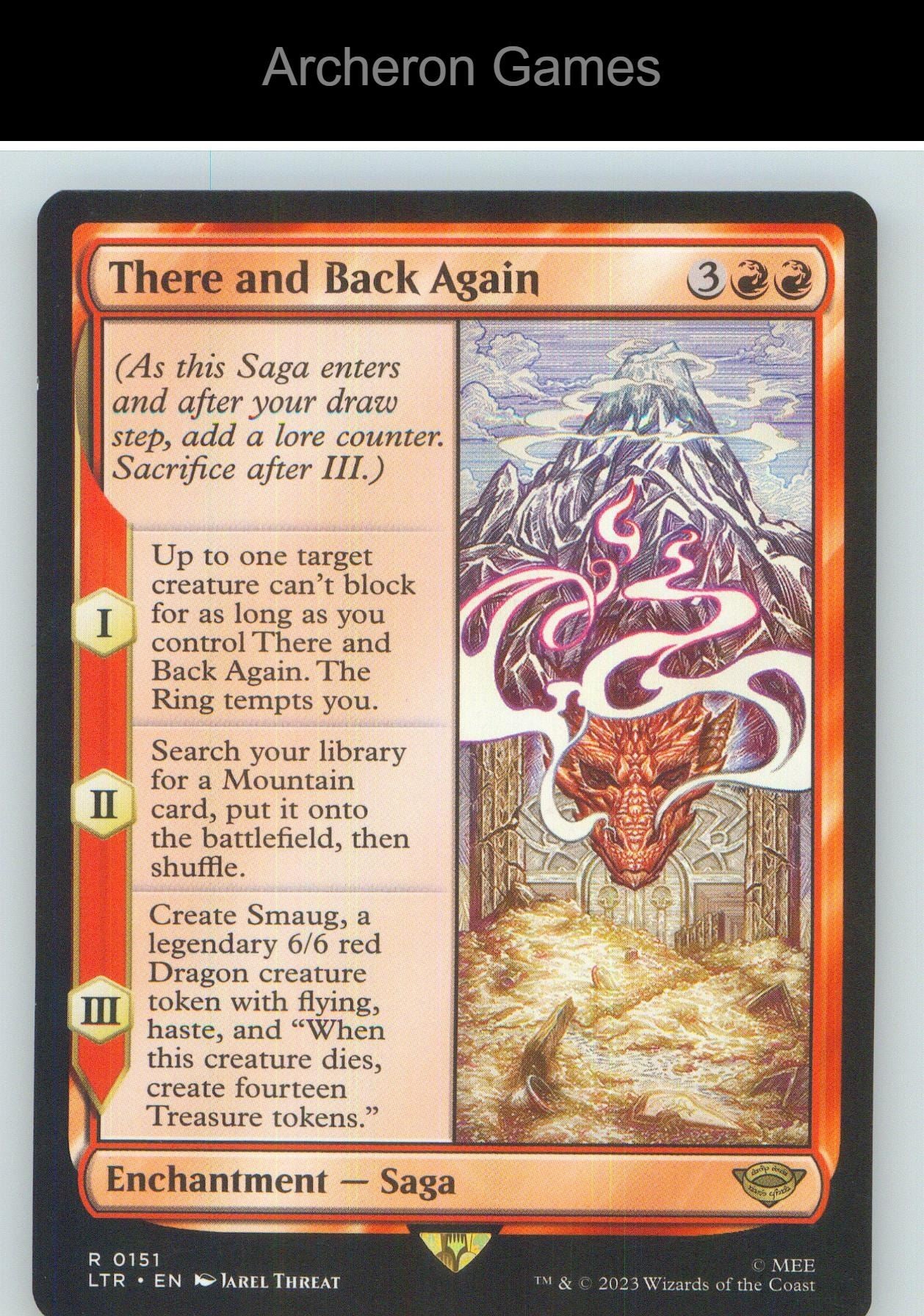 There and Back Again LTR 151 R MTG Card NM/EX+