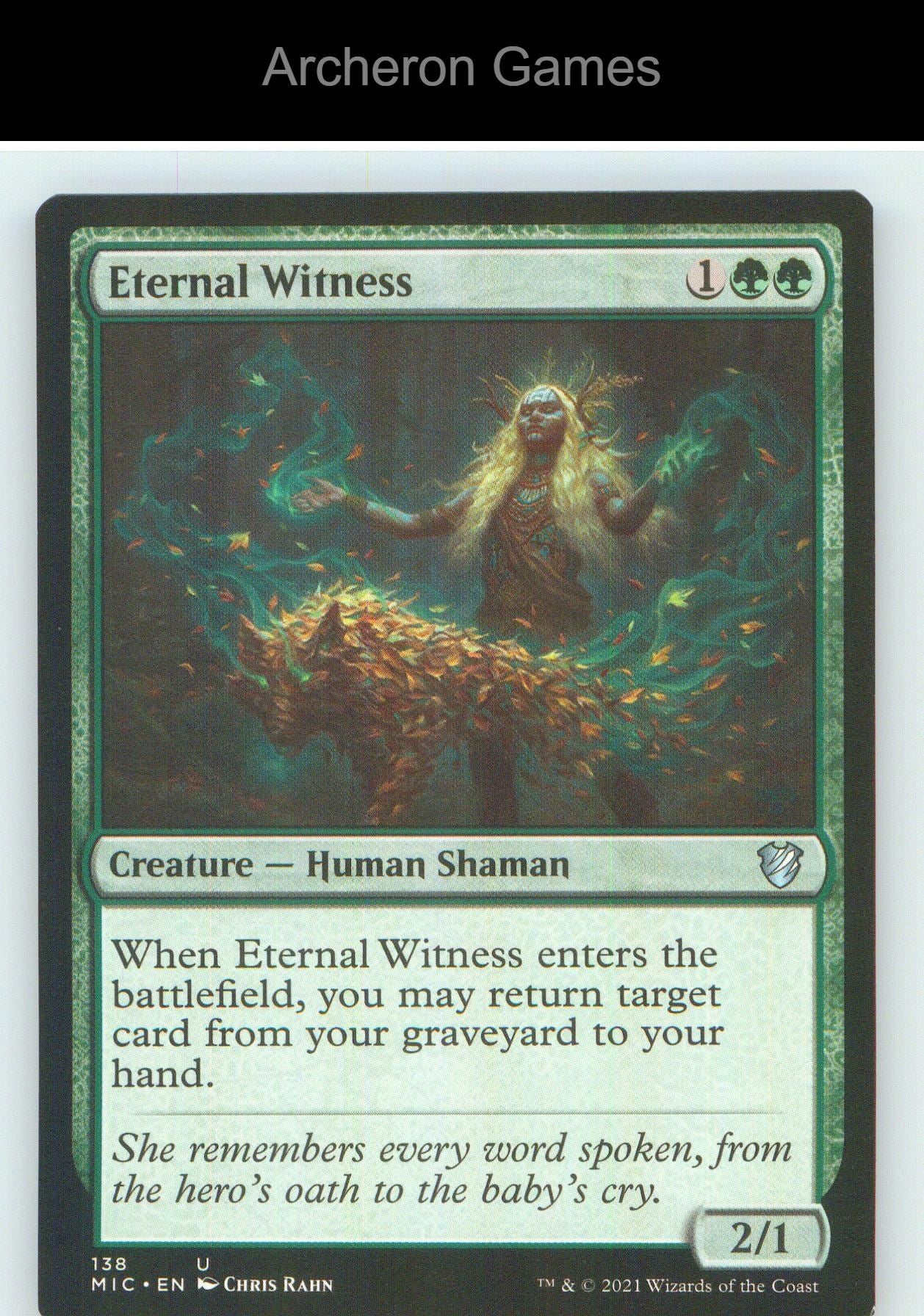 Eternal Witness MIC 138 UC MTG Card NM/EX+