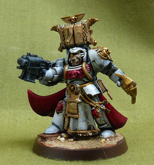 Librarian in Temrinator Armour painted - White Scars - Warhammer 40K #4PP