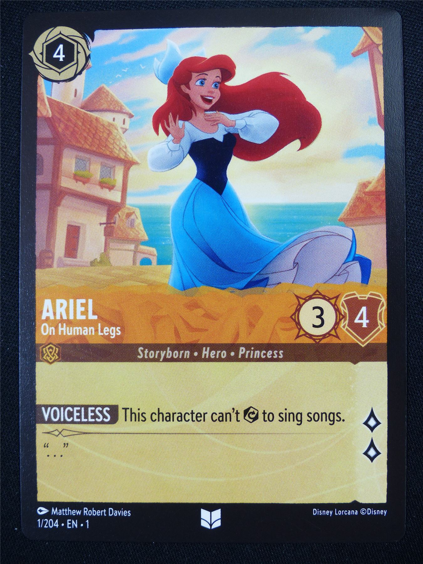 Ariel on Human Legs 1/204 - Lorcana Card #4SC