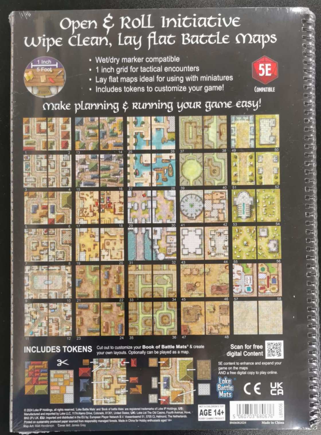 Giant Book of Battle Mats: Streets Sewers & Cemeteries #188