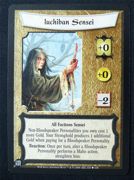 Luchiban Sensei - WoE - Legend of the Five Rings L5R Card #XO
