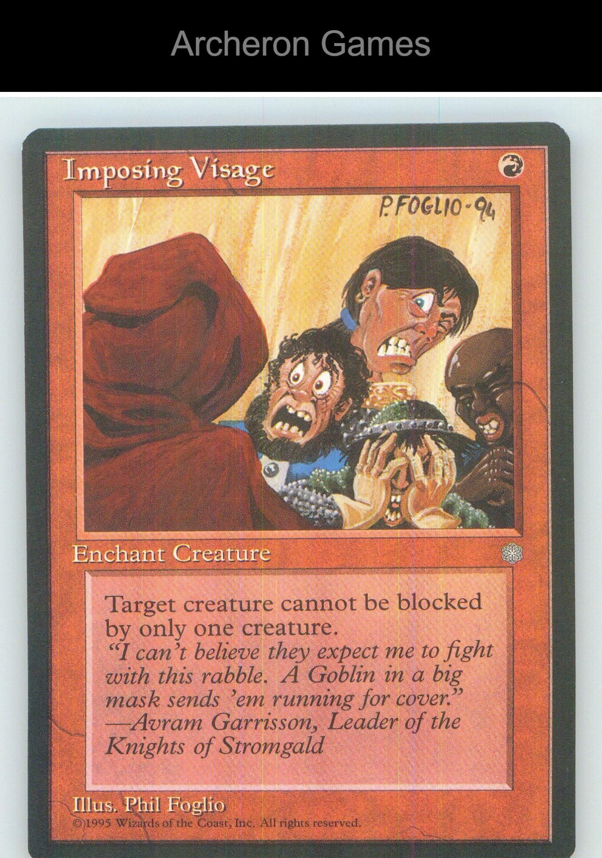 Imposing Visage ICE C MTG Card NM/EX+