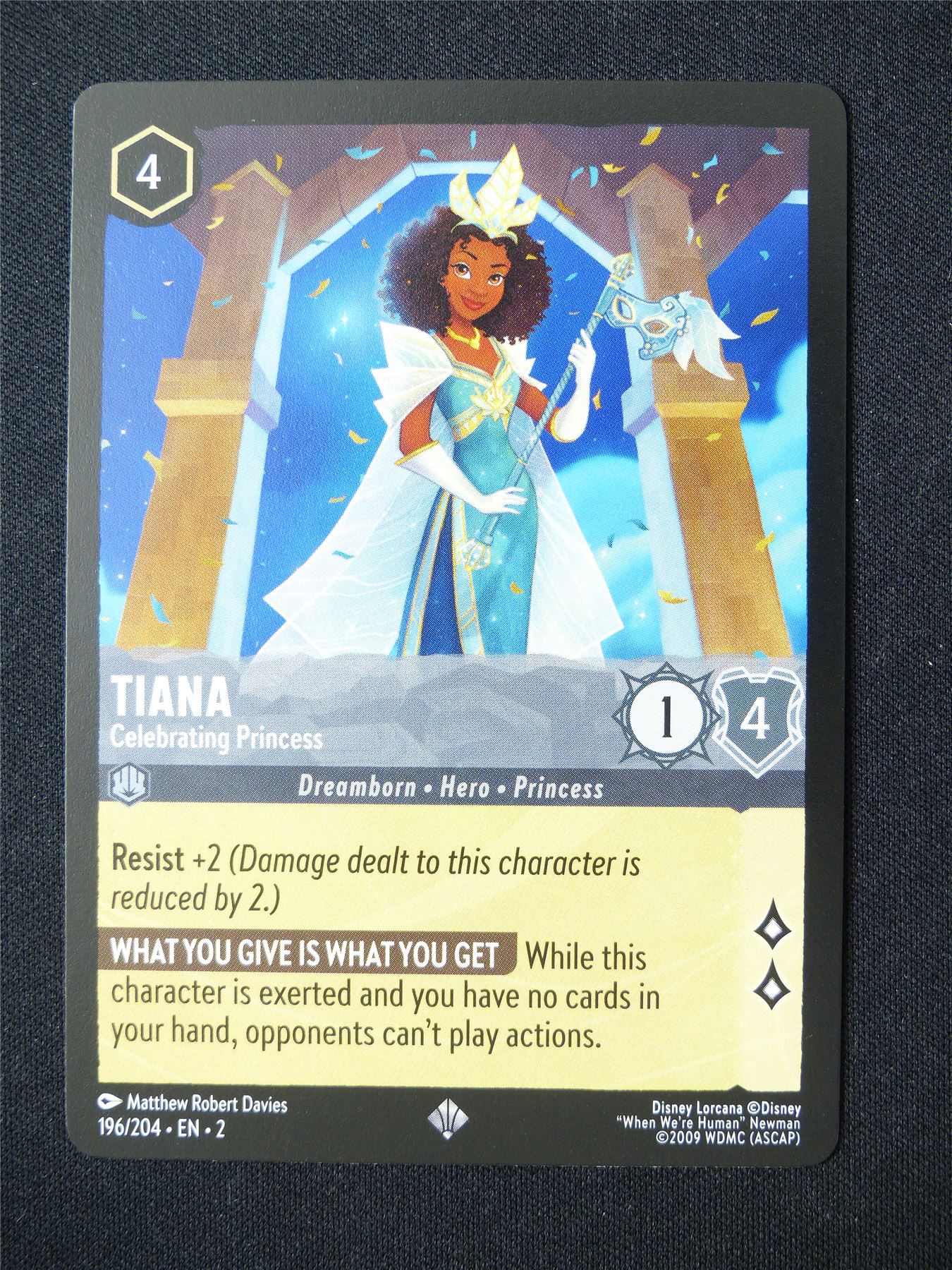Tiana Celebrating Princess 196/204 - Lorcana Card #6FE