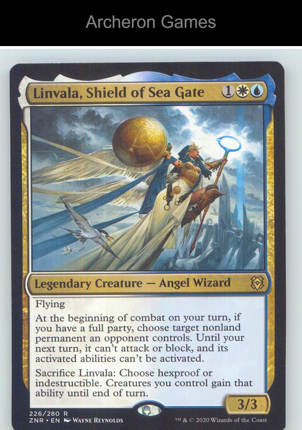 Linvala, Shield of Sea Gate ZNR 226 R MTG Card NM/EX+