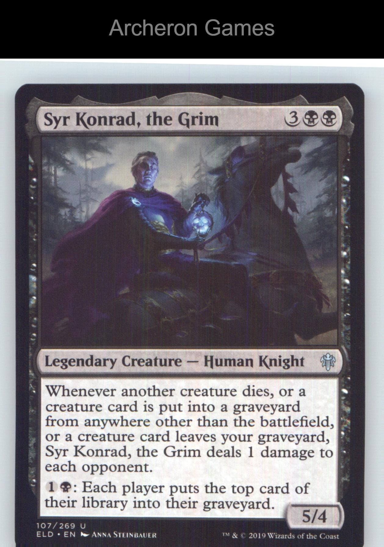 Syr Konrad, the Grim ELD 107 UC MTG Card NM/EX+