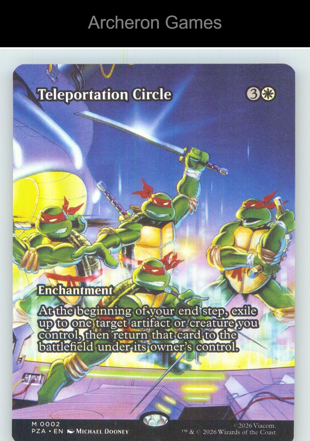 Teleportation Circle (Borderless) TMT 2 Mythic MTG Card NM/EX+
