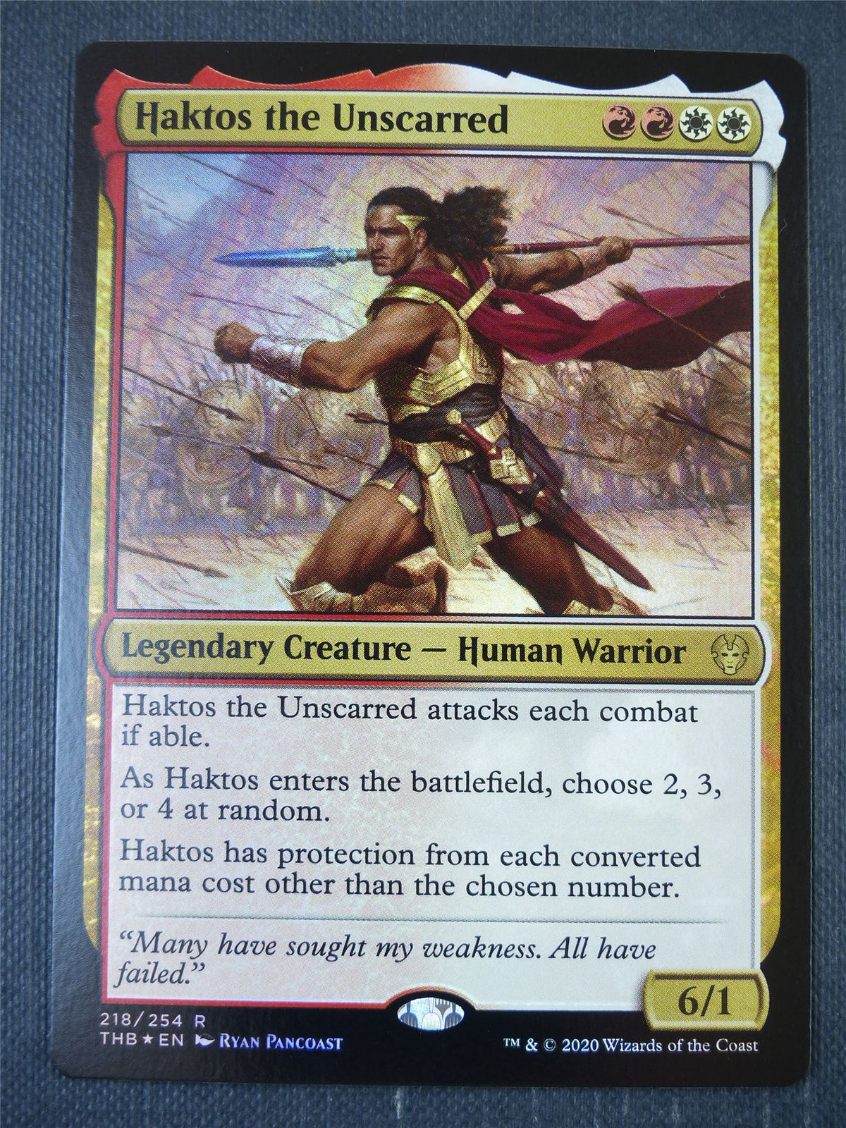 Hakstos the Unscarred Foil - Mtg Card #X2