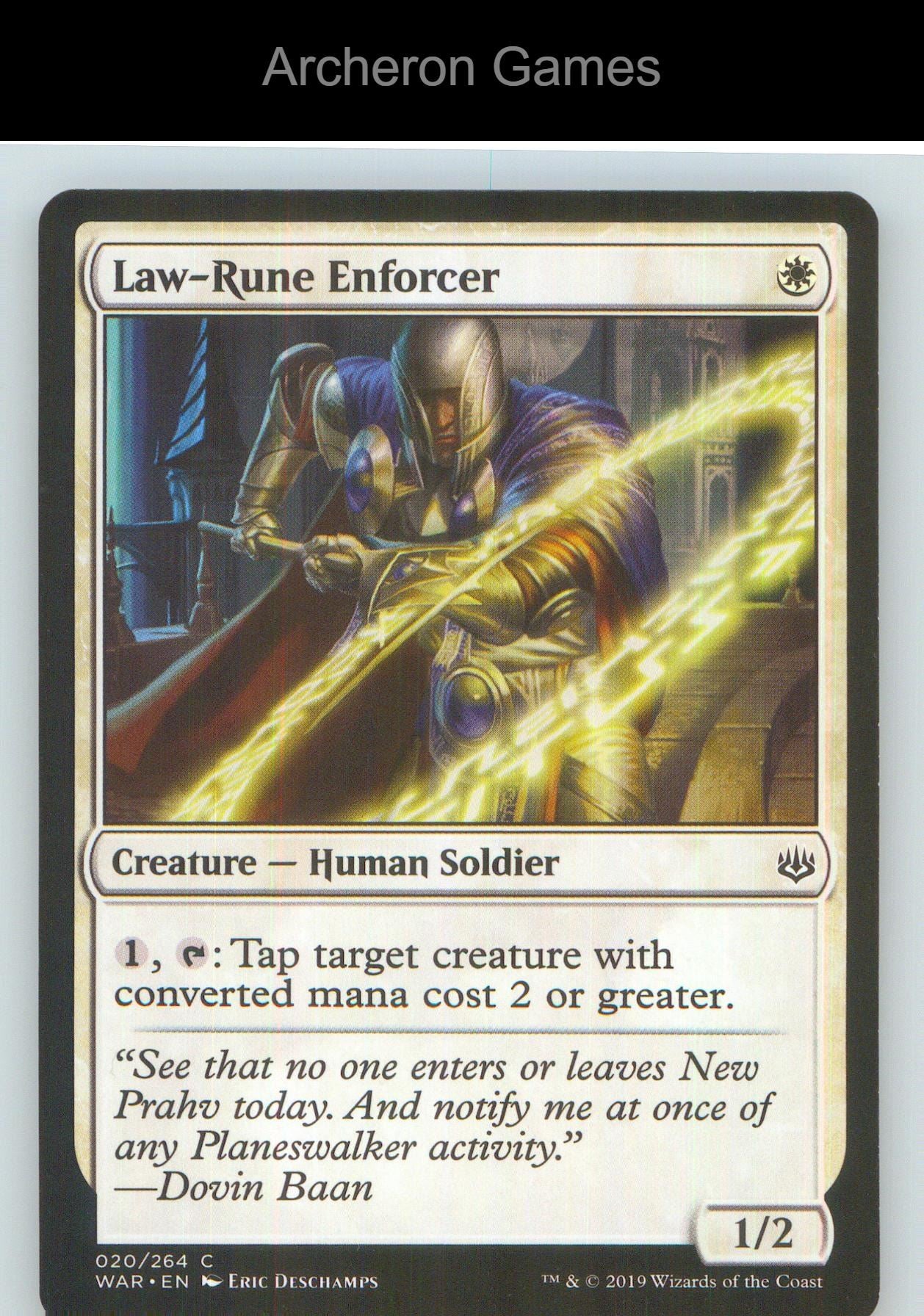 Law-Rune Enforcer WAR 20 C MTG Card NM/EX+