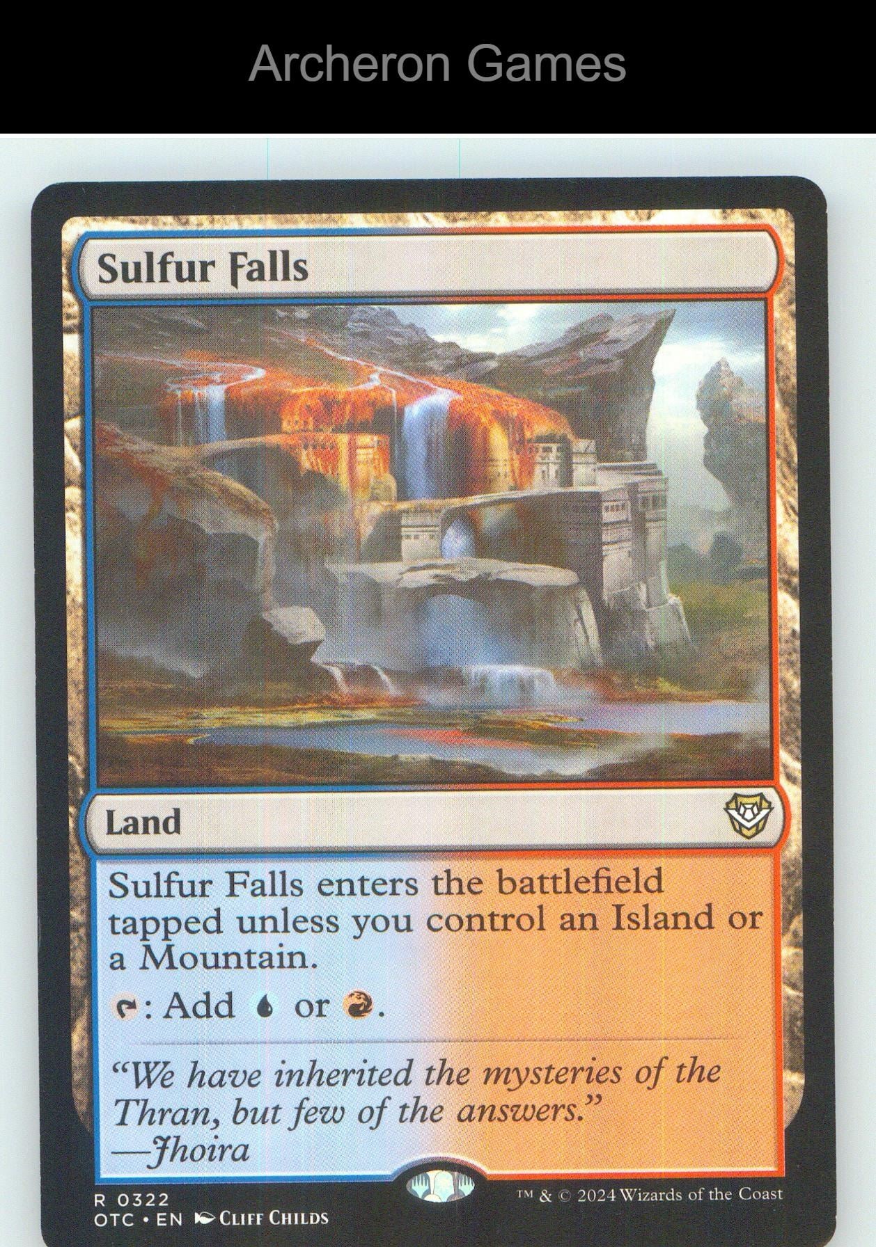 Sulfur Falls OTC 322 R MTG Card NM/EX+