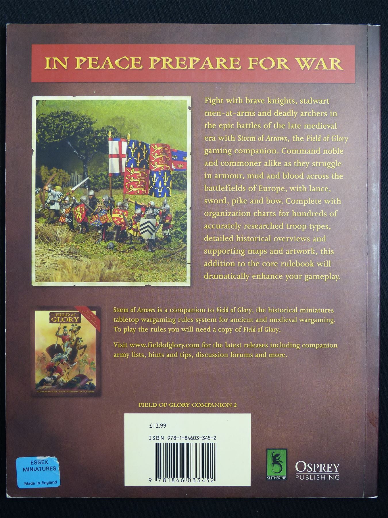 Storm of Arrows: Field of Glory Gaming Companion - Book Softback #MU