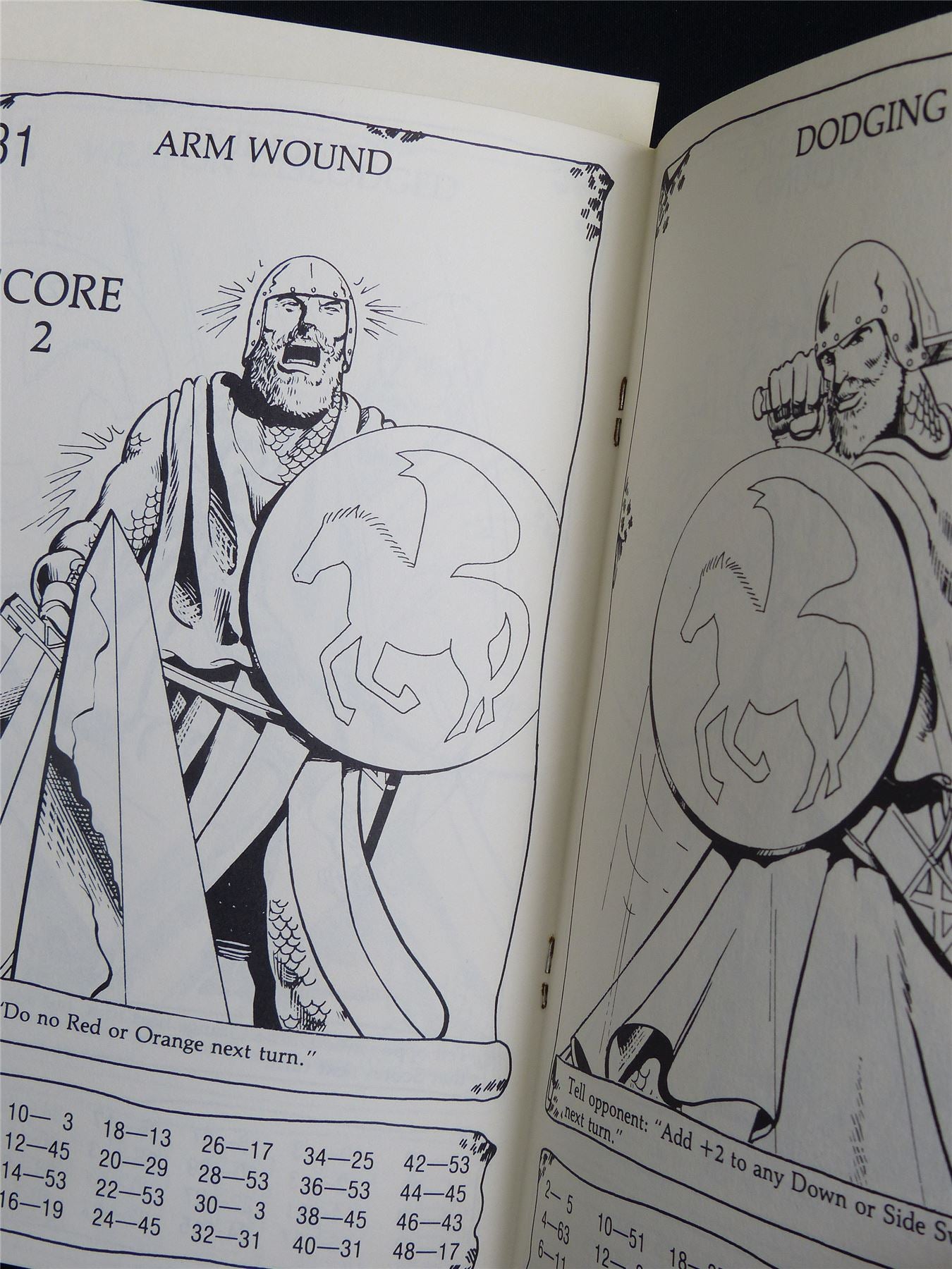 Lost Worlds Fantasy Combat Book: Man in Chainmail with Sword and Shield - Booklet #2TO