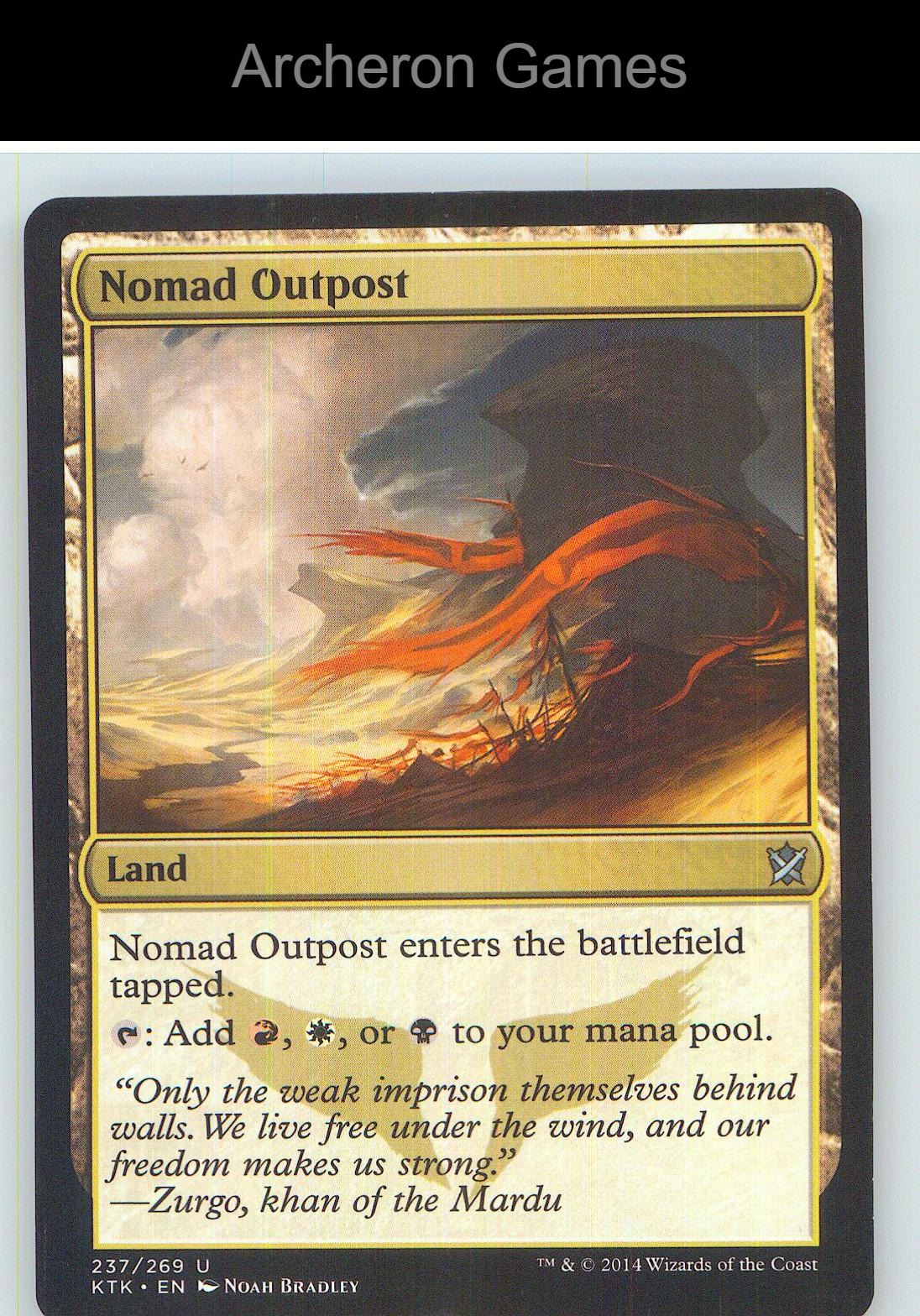 Nomad Outpost KTK 237 UC MTG Card NM/EX+